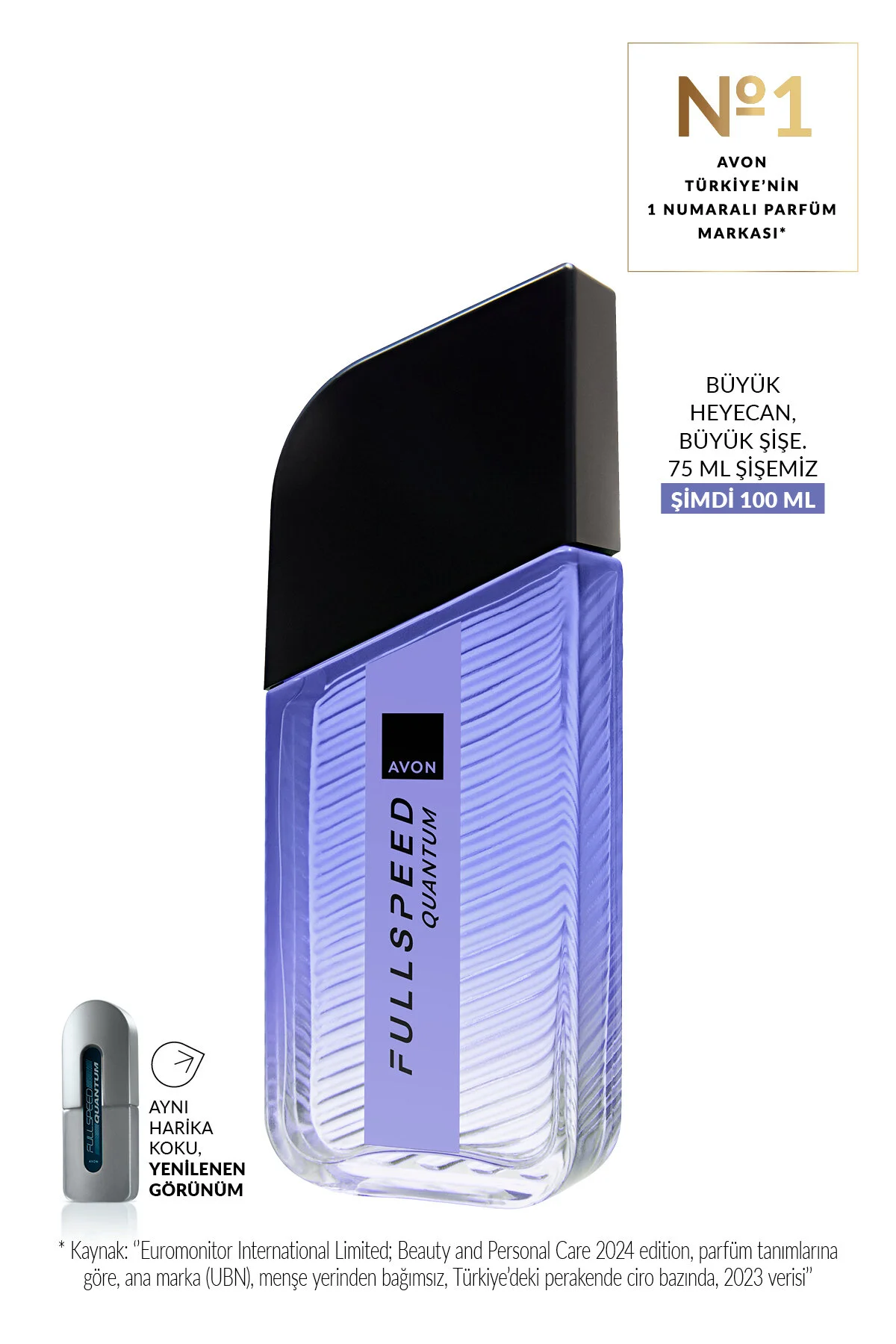 عطر مردانه Full Speed Quantum با حجم 100 میلی لیتر آون Avon