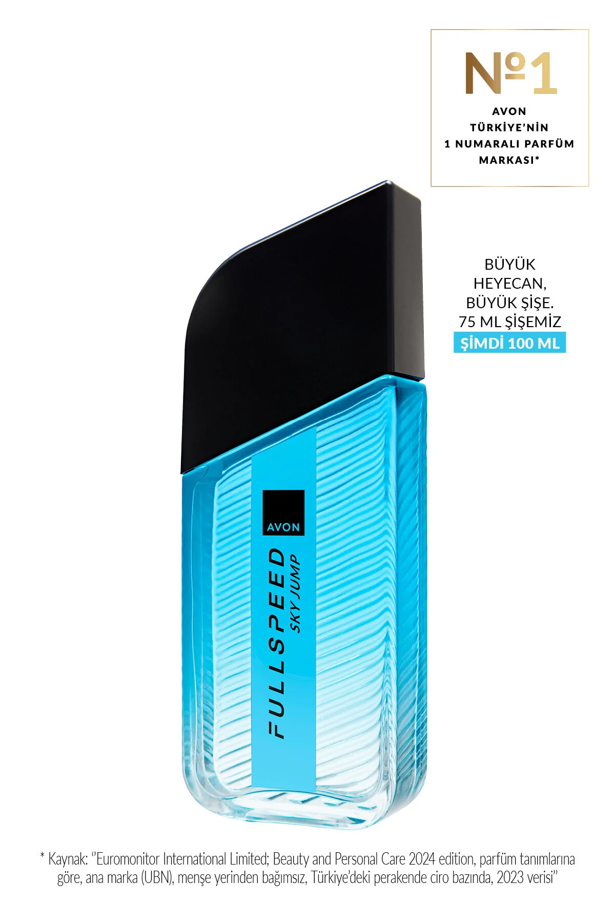 عطر پرش کامل آسمان ادوتویلت 100 میل Avon