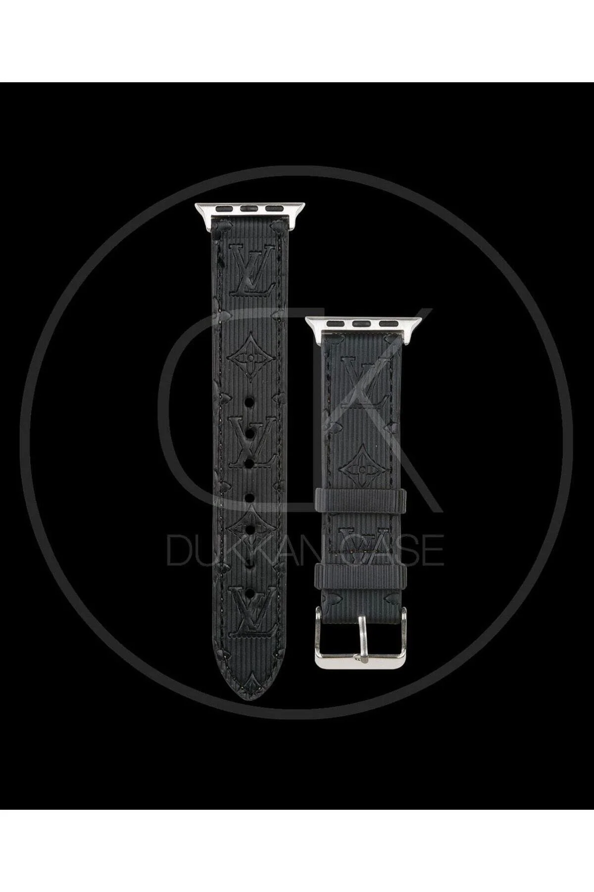 بند ساعت هوشمند چرمی مشکی اپل واچ DK260 41 میلی متری دوکان‌کیس DUKKANCASE