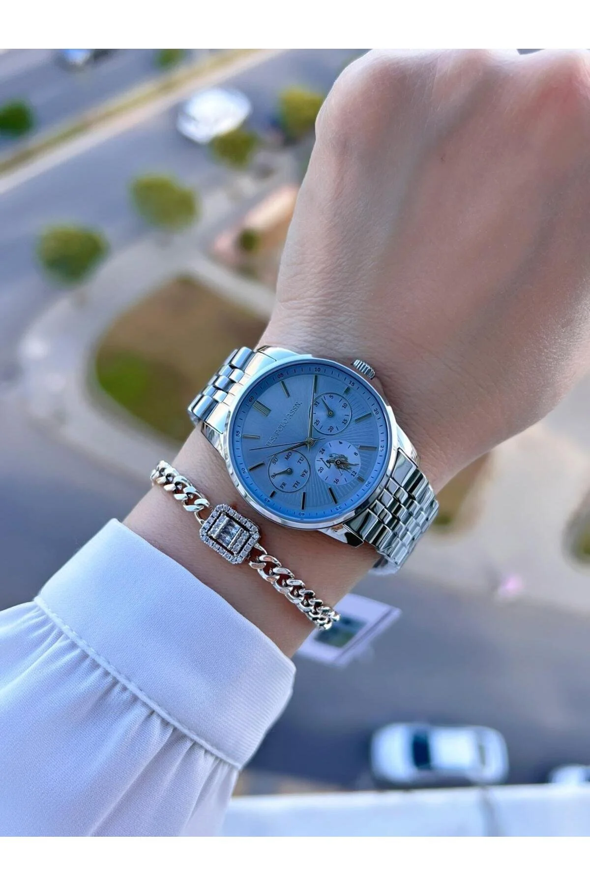 ساعت U.S.POLO ASSN CORD توابع داخلی فعال 5 دستگاه خودپرداز 2 سال WATCH UA.2076.S07 یو اس پولو اورجینال U.S. Polo Assn.