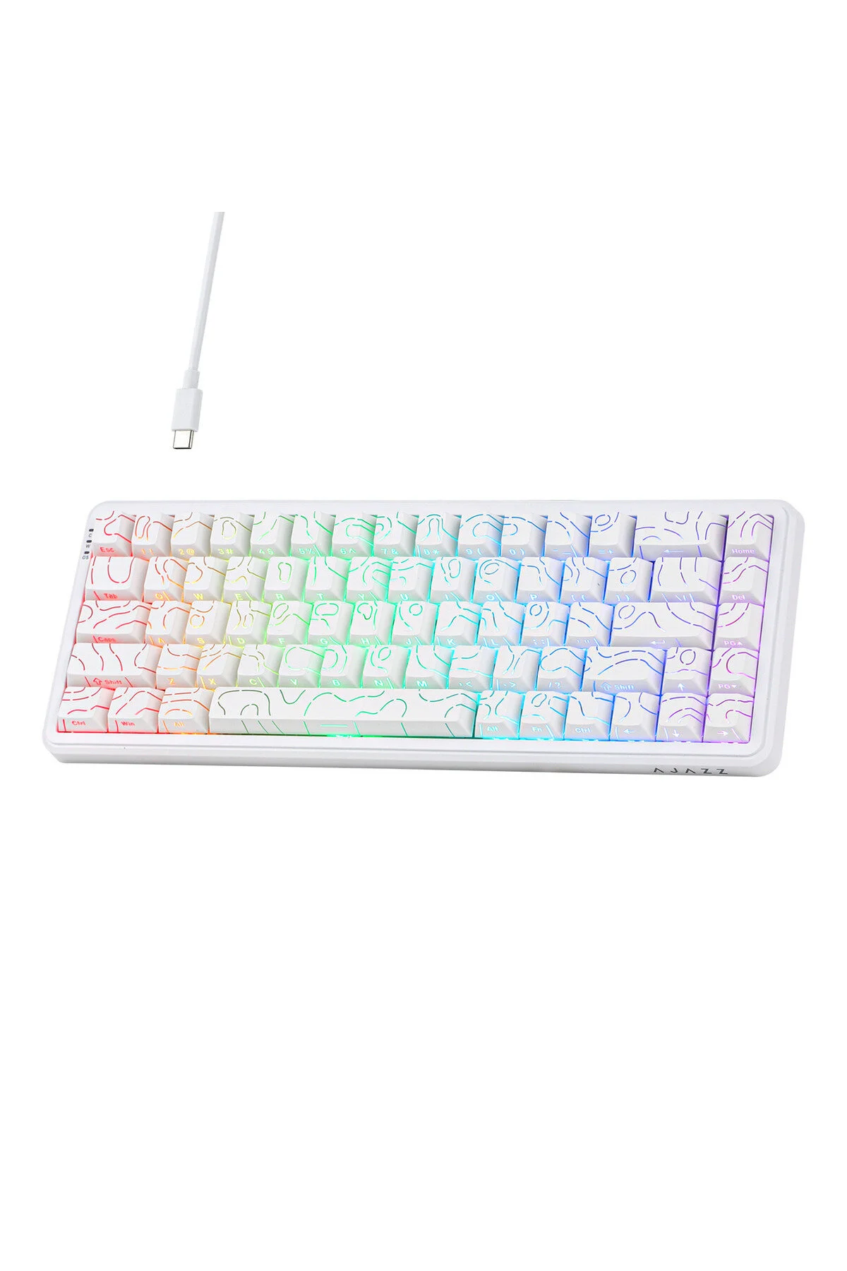 کیبورد مخصوص بازی AJAZZ MAX او کابل صفحه کلید مغناطیسی 8000HZ 0.125MS را کرد Coverzone