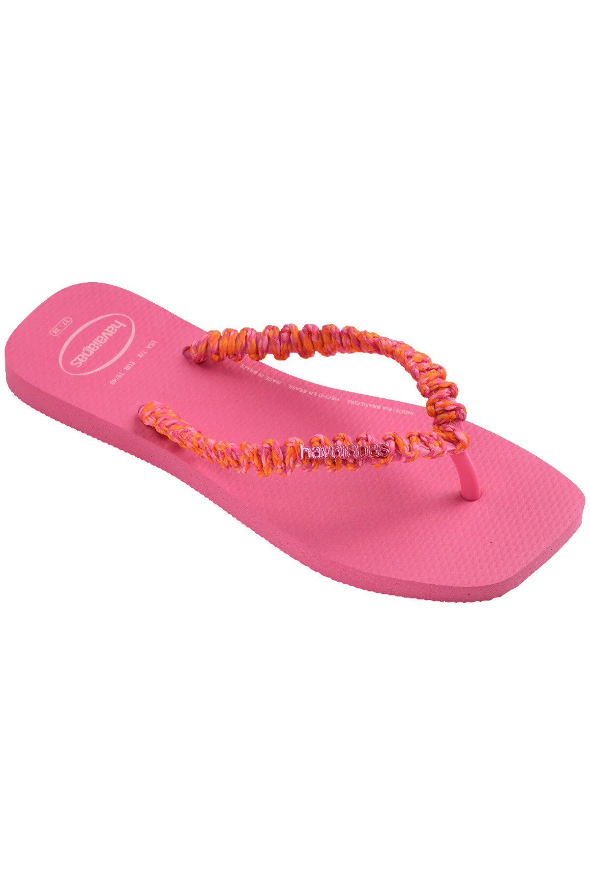 دمپایی صورتی زنانه کفش باریک SLIM SQUARE هاوایاناس Havaianas