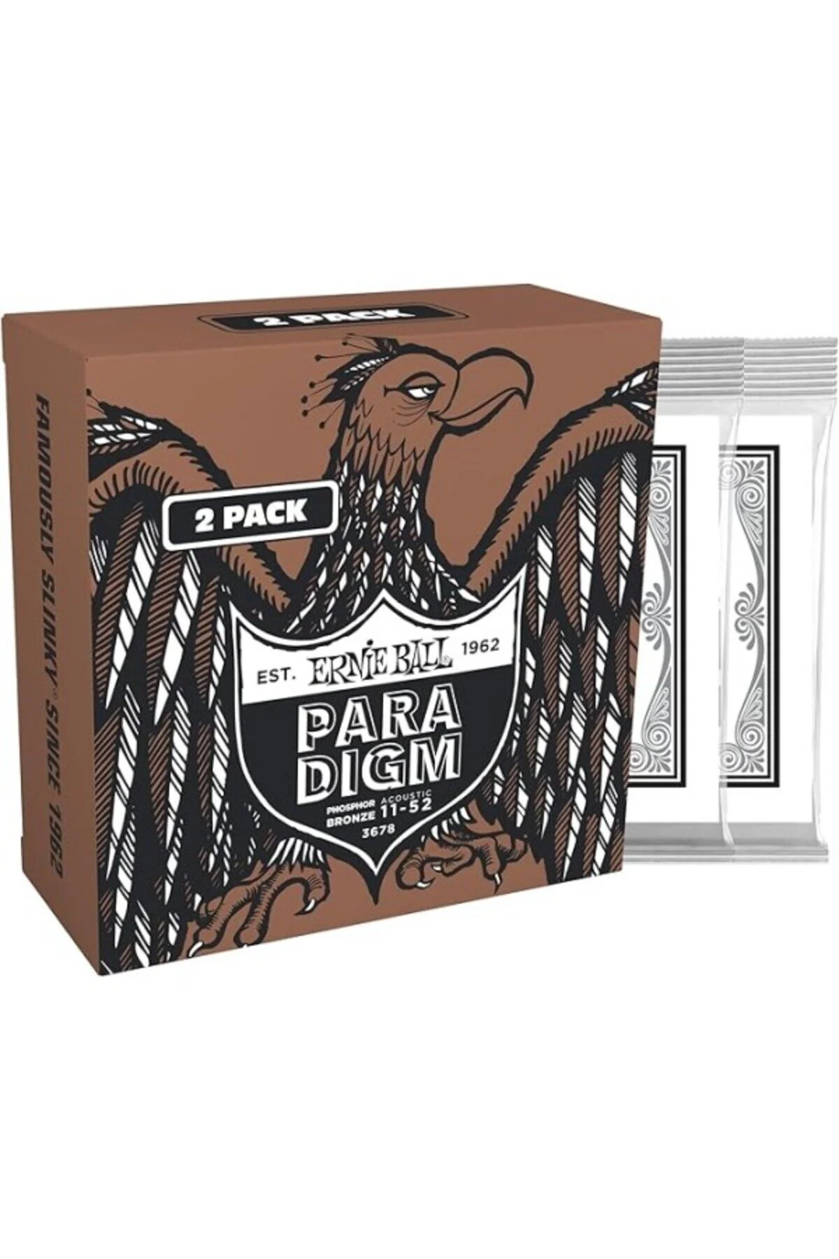 سیم گیتار ERNIE BALL FOSFOR BRONZ AKUSTIK GITAR TELLERI EXCLUSIVE 2&amp;APOS LI PAKET 11 52 ShopZum