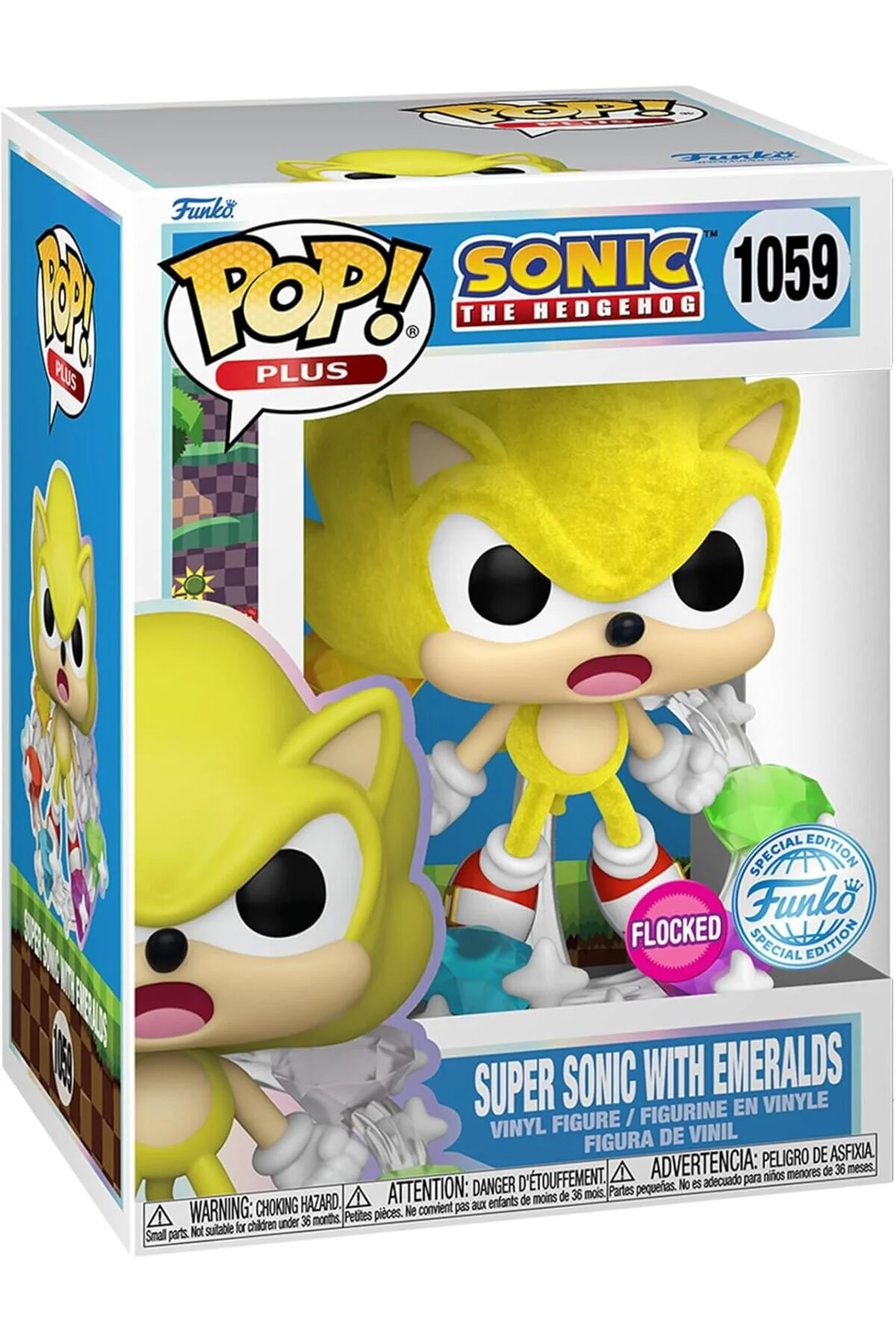 اسباب بازی های فیگور شخصیت پاپ به علاوه: صوتی فوق العاده با زمرد SONIC THE HEDGEHOG SPECIAL EDITION Funko