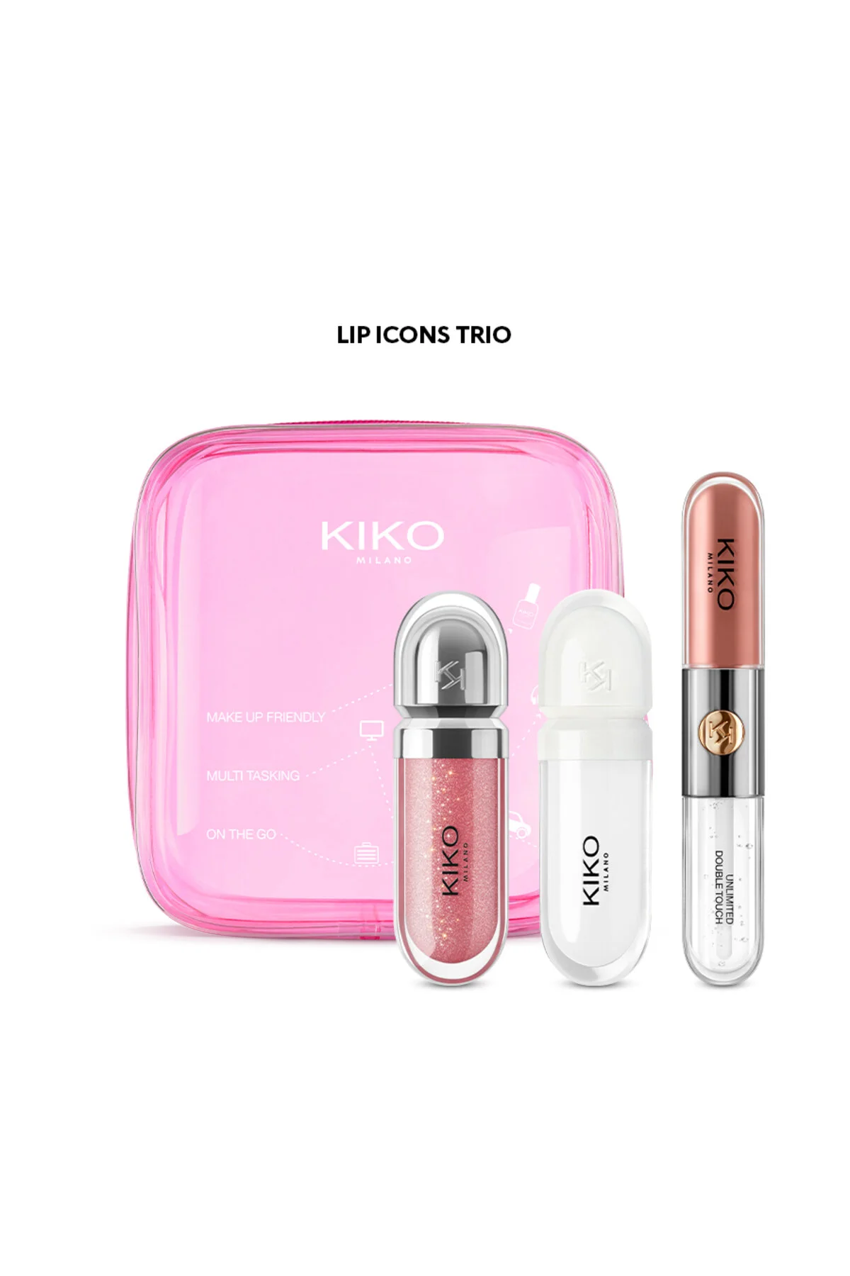 ست آرایشی مجموعه آرایش سه آیکون لب KIKO