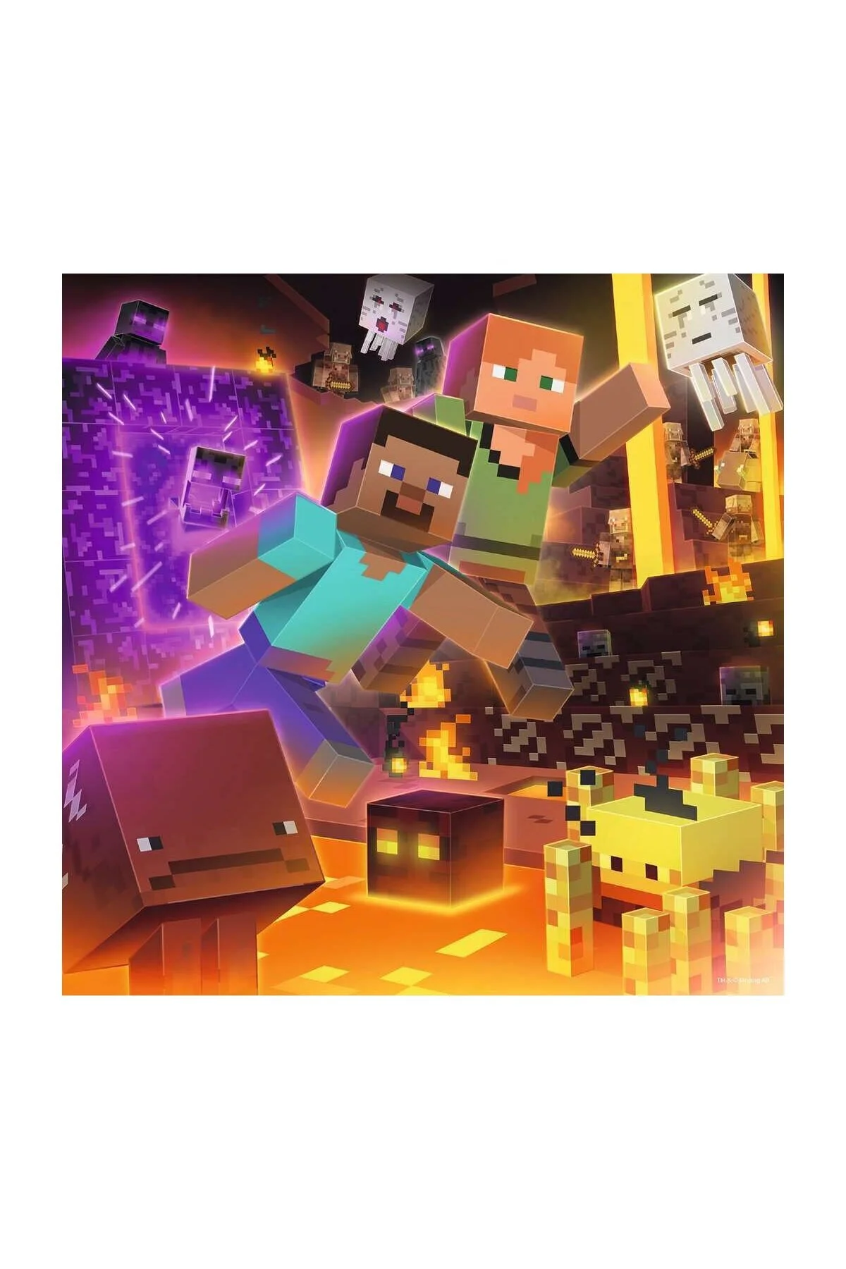 پازل 56217 MINECRAFT 3X49 PIECE RAVENSBURGER PUZZE RAVENSBURGER