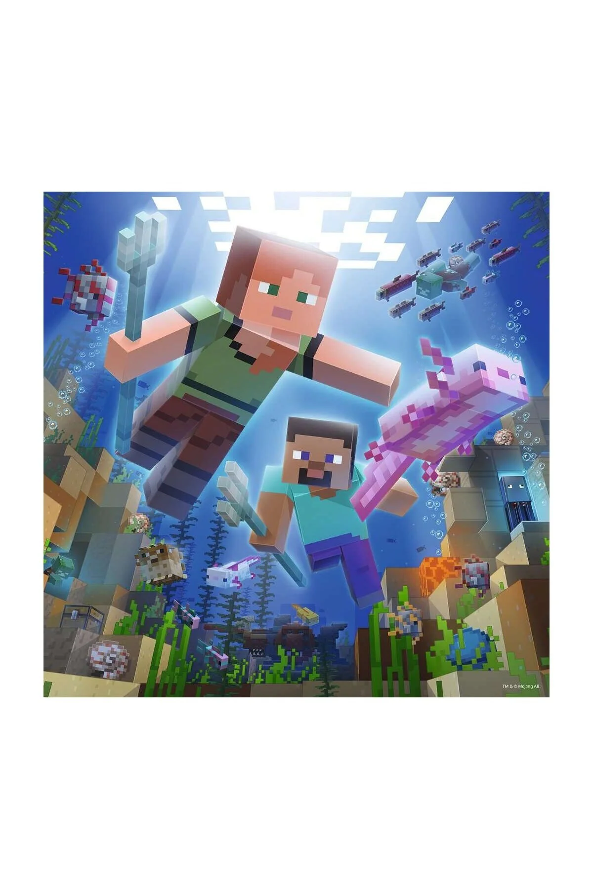 پازل 56217 MINECRAFT 3X49 PIECE RAVENSBURGER PUZZE RAVENSBURGER