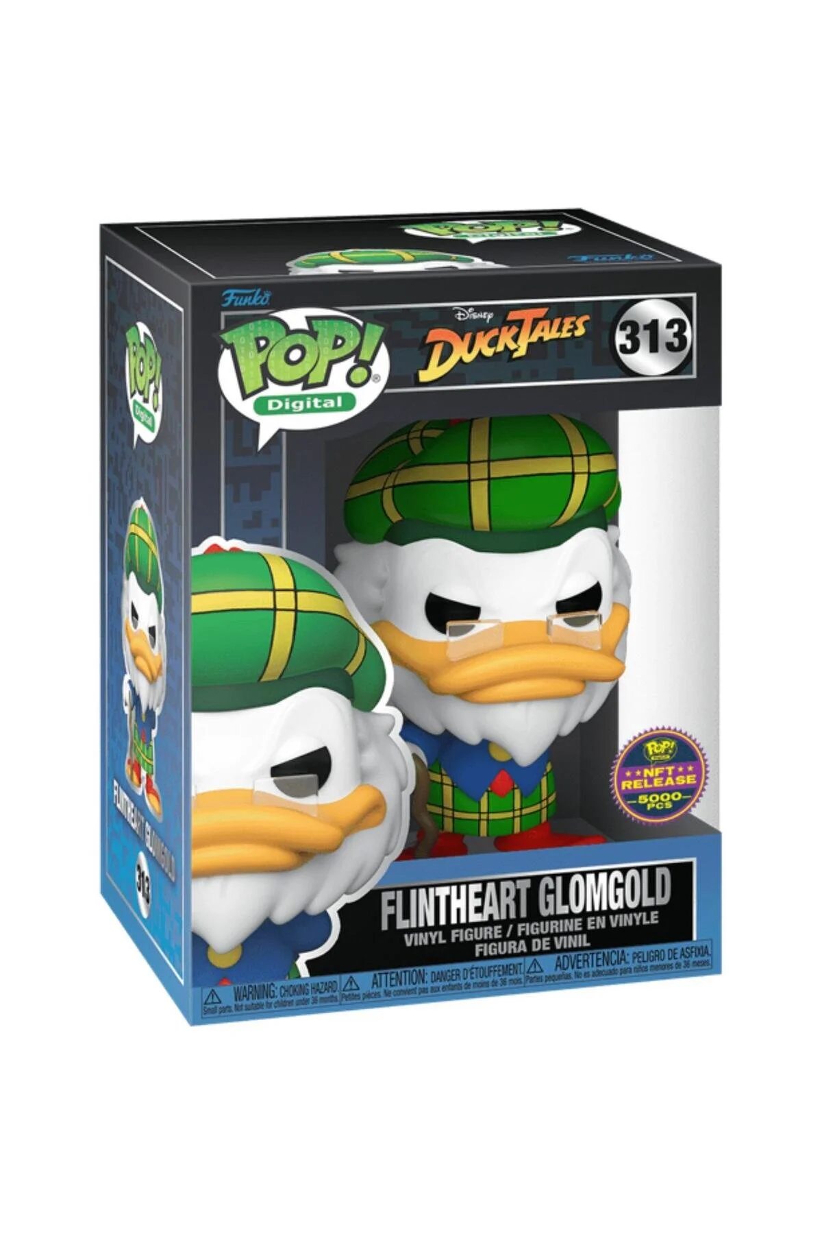 فیگور پاپ دیجیتال داستان های دیزنی اردک FLINTHEART GLOMGOLD DIGITAL NFT انتشار شماره 313 Funko