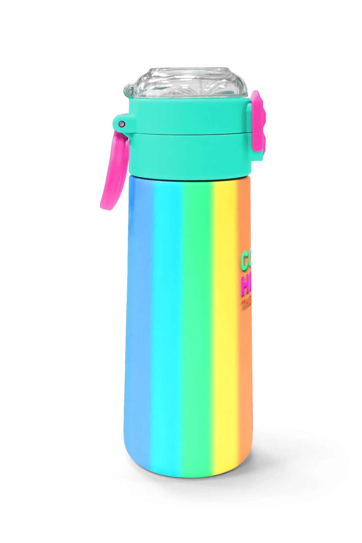 قمقمه و فلاسک بچه های لوله کشی رنگارنگ راه مستقیم STEEL THERMOS 500 ML 31873 Coral High