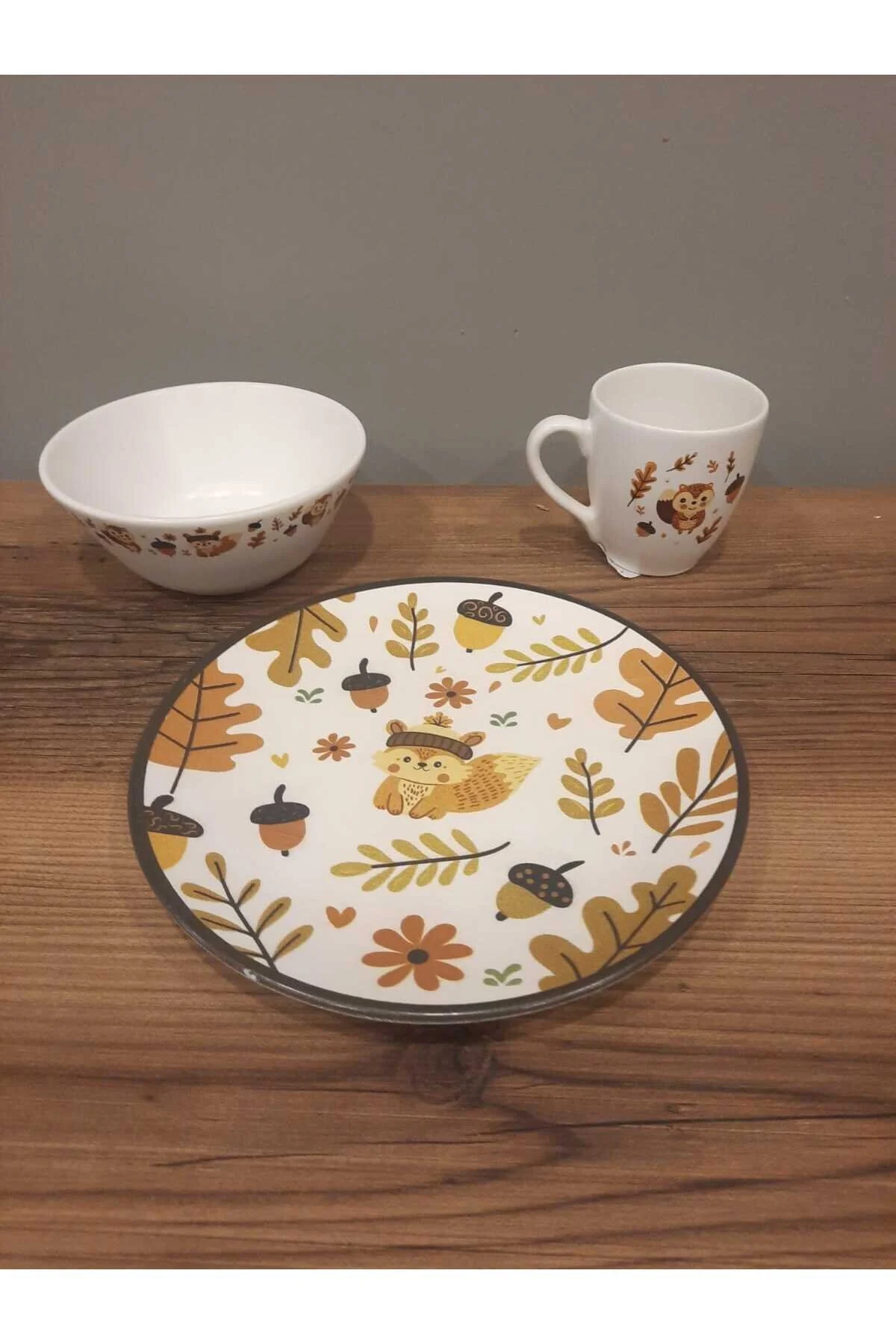 ست تغذیه KERAMIKA FOOD SET 3 قطعه چاپ دیجیتال با طرح Keramika