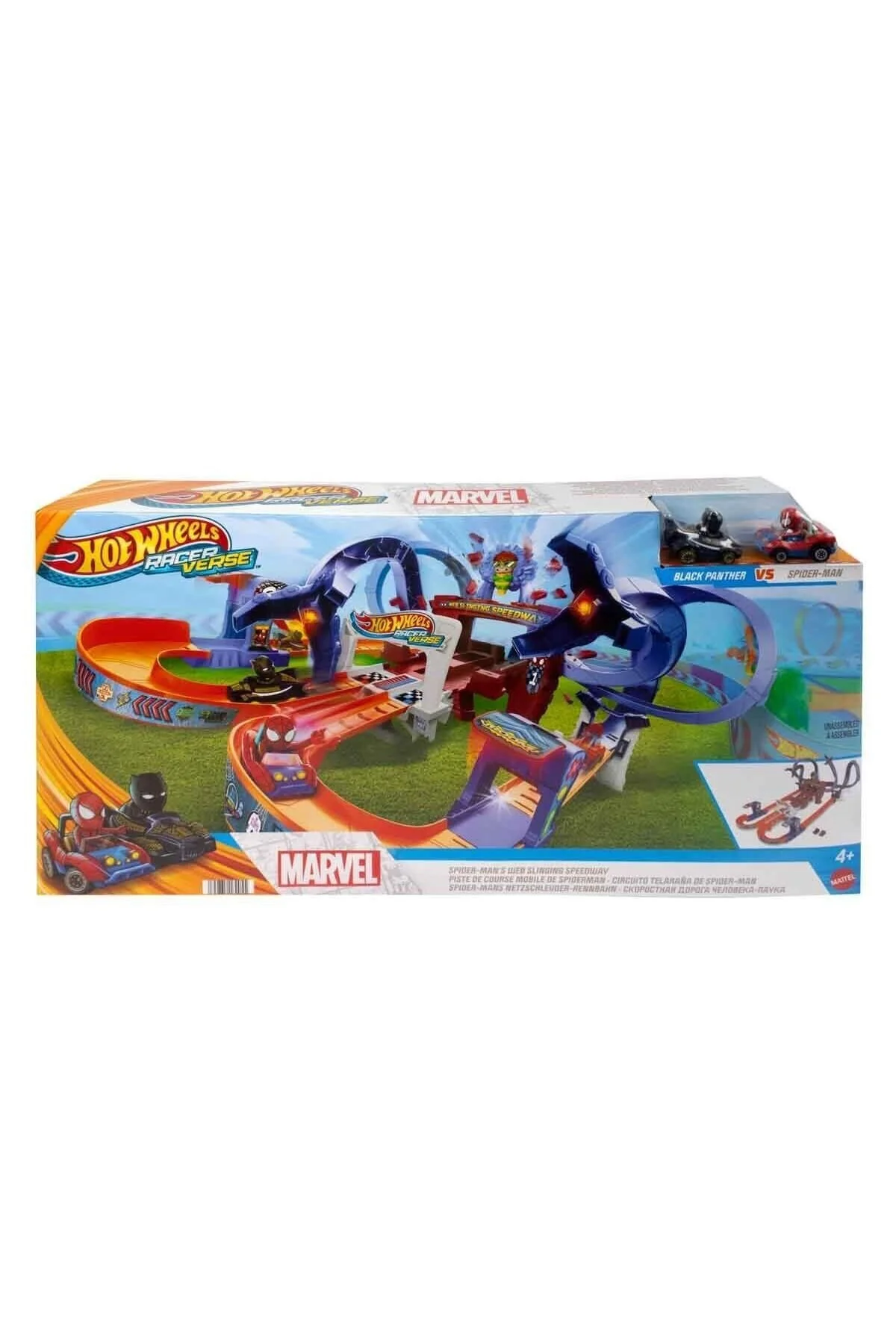 ست حرفه ای مجموعه آهنگ RACERVERSE MARVEL از ترکیه HOT WHEELS