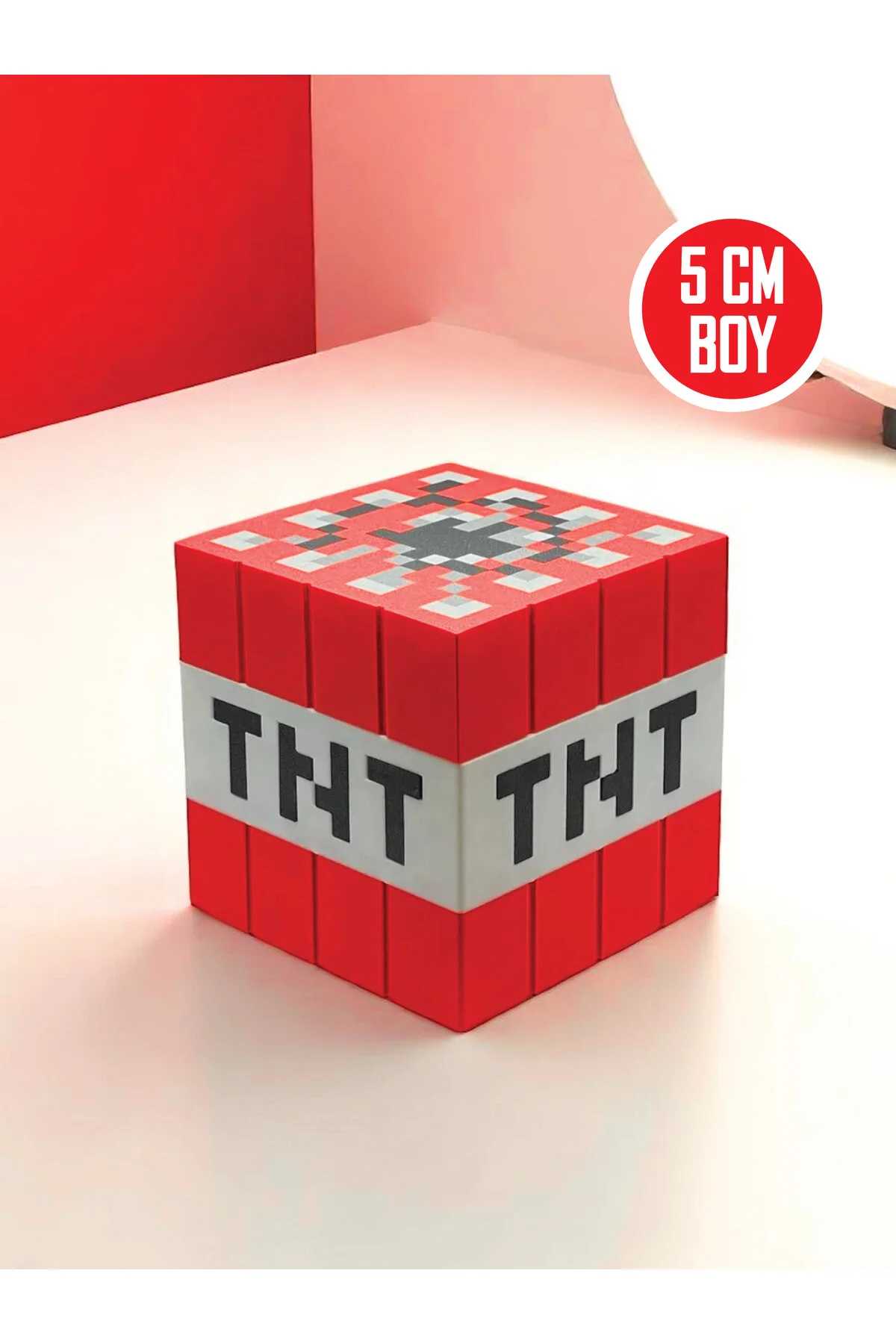 اسباب بازی های فیگور دیگر بمب TNT MINECRAFT که بلوک را منفجر می کند 5 سانتی متر GiginGo