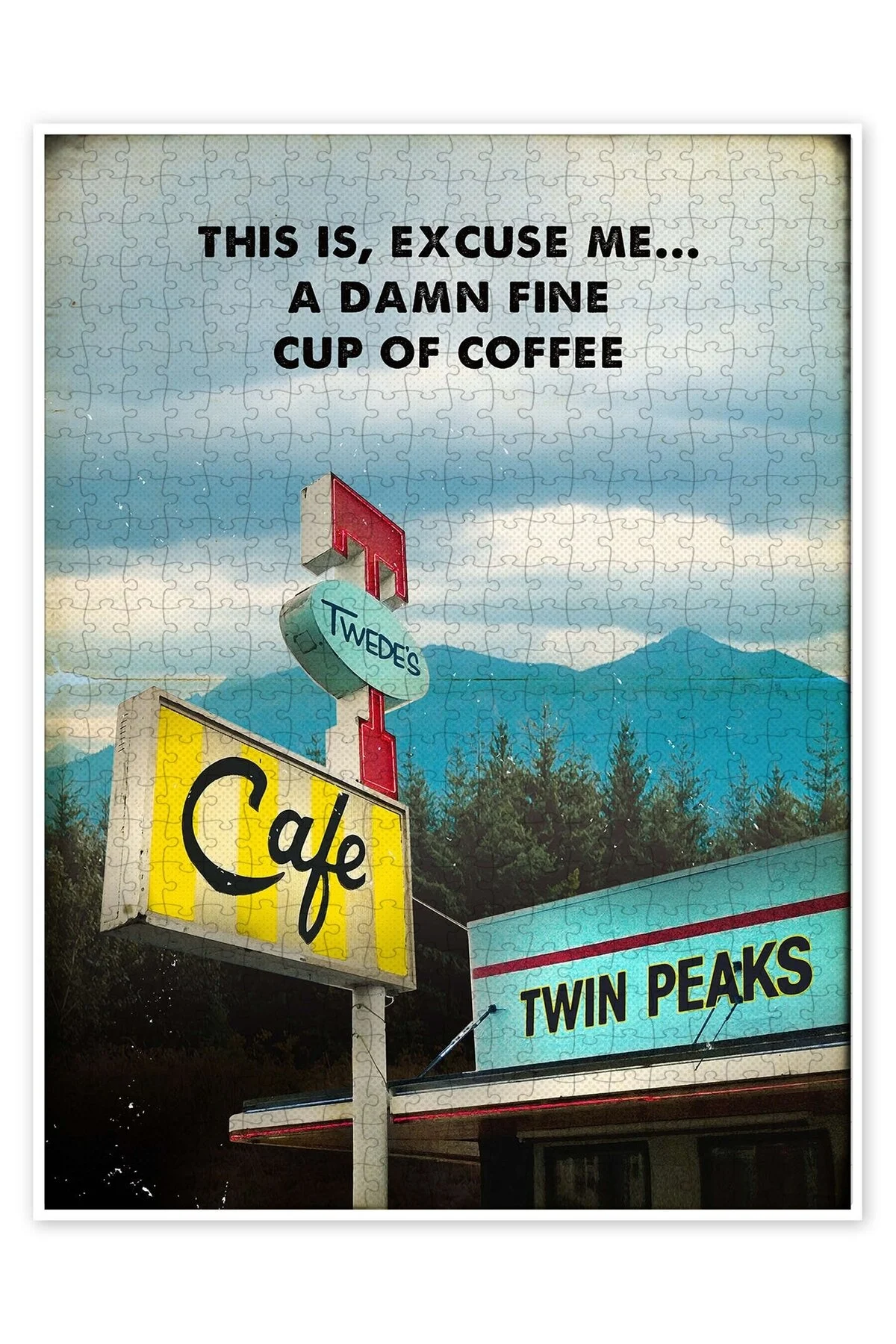 پازل موضوع فیلم کلاسیک اره منبت کاری مویی 500 قطعه TWIN PEAKS از ترکیه Jeronkarji