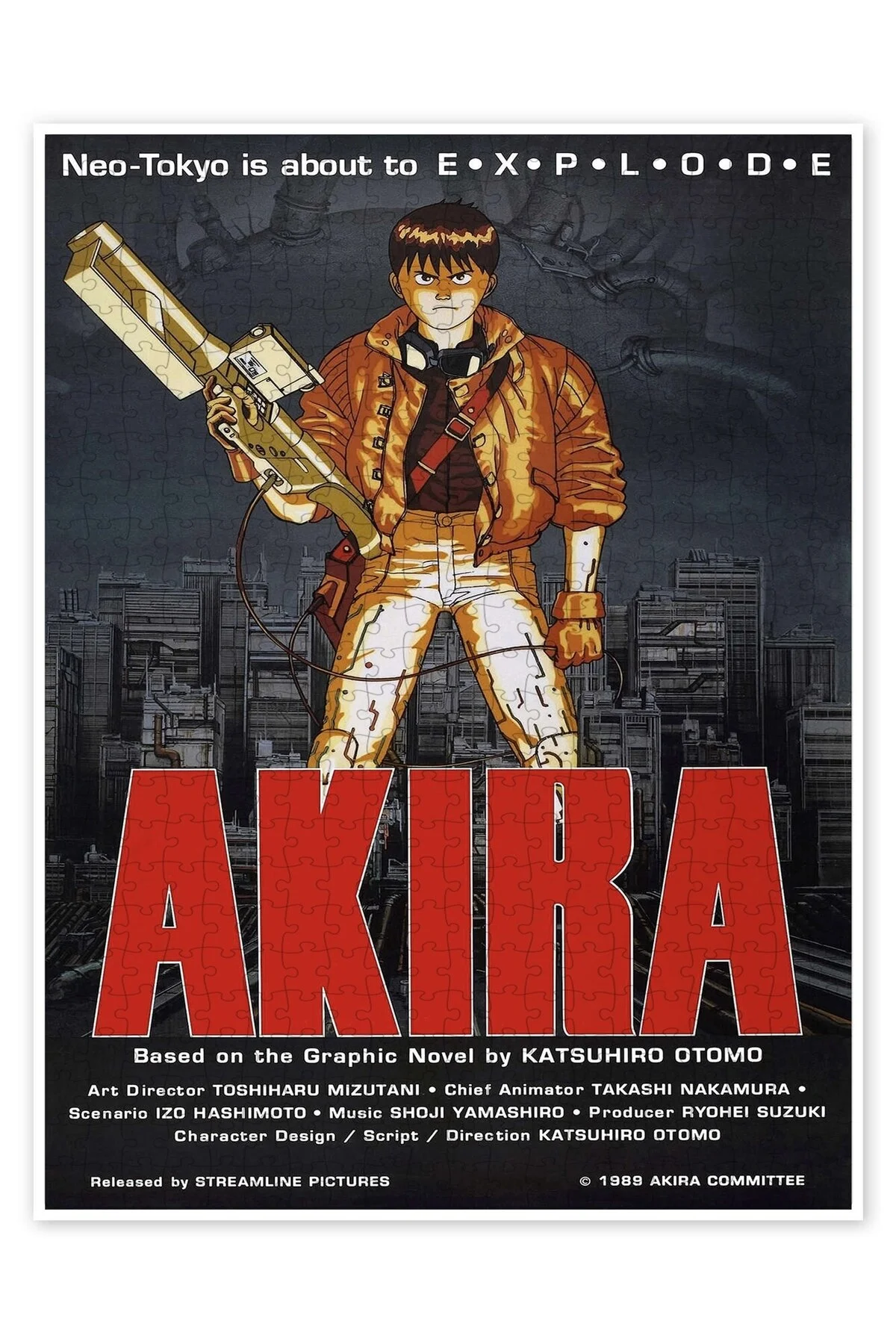 پازل موضوع فیلم کلاسیک اره منبت کاری مویی 500 قطعه AKIRA III از ترکیه Jeronkarji