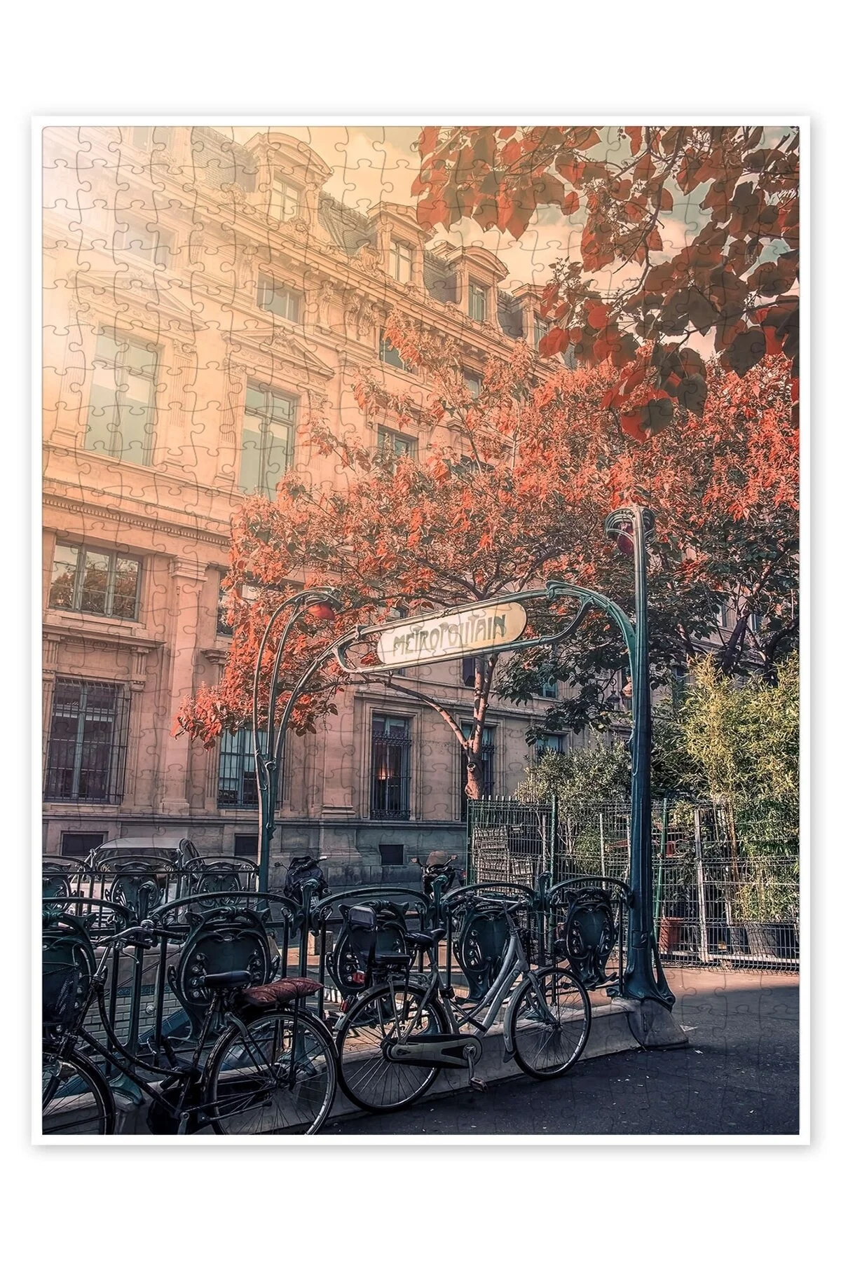 پازل METROPOLIS 500 PIECE PUZZLE اره منبت کاری مویی منظره شهر سرگرمی مضمون از ترکیه Jeronkarji