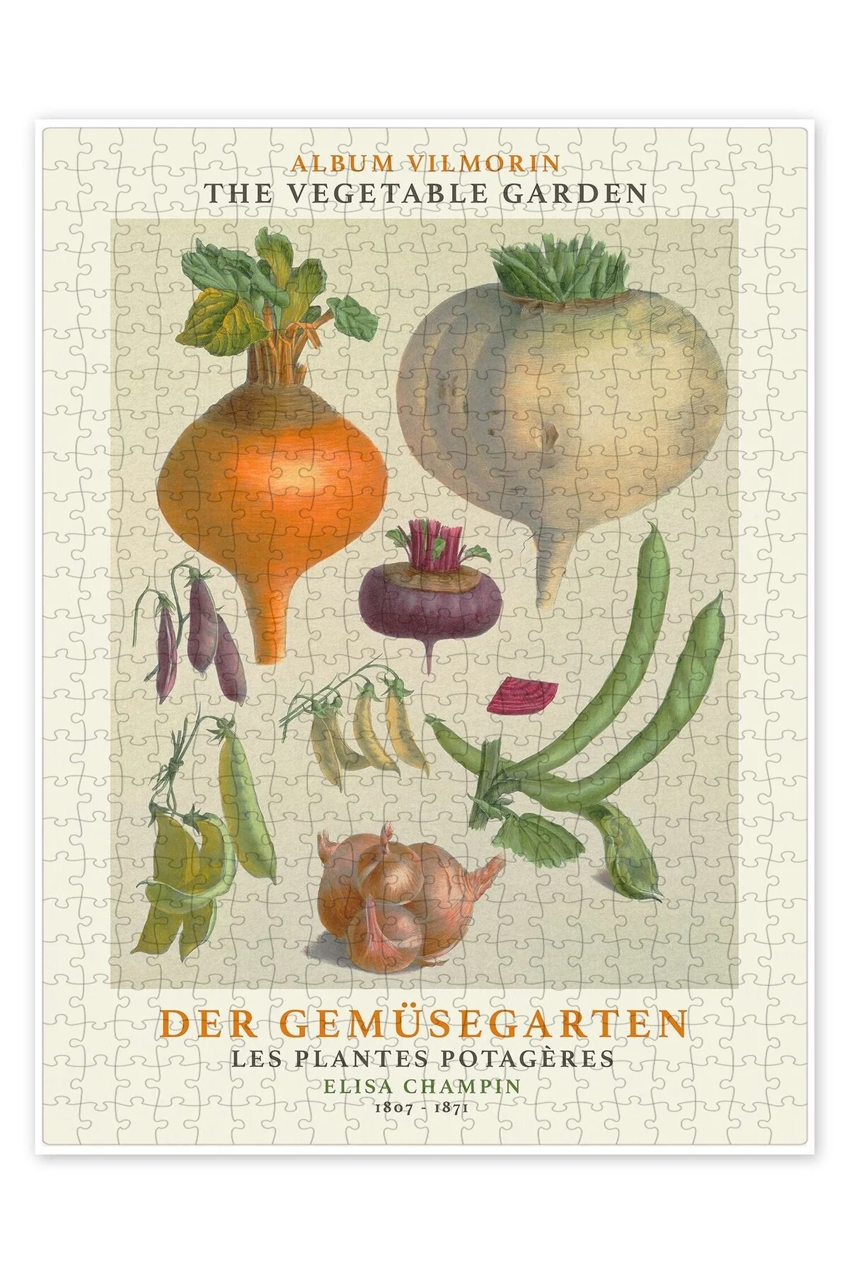 پازل آلبوم VILMORIN, VEGETABLE GARDEN I 500 PIECE اره منبت کاری مویی آشپزخانه با موضوع بزرگسالان از ترکیه Jeronkarji