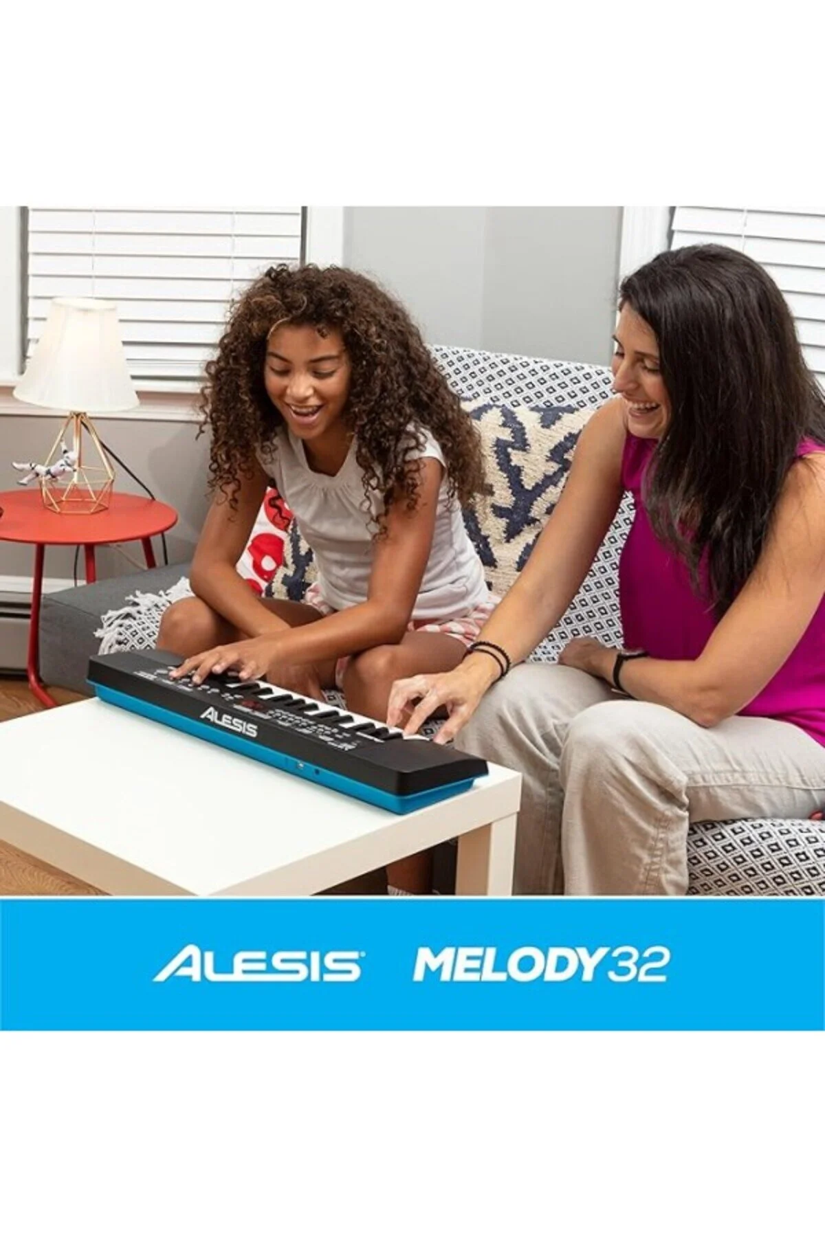 ارگ ALESIS MELODY 32 صفحه کلید پیانو دیجیتال قابل حمل بلندگو داخلی 300 صدای یکپارچه 40 ShopZum