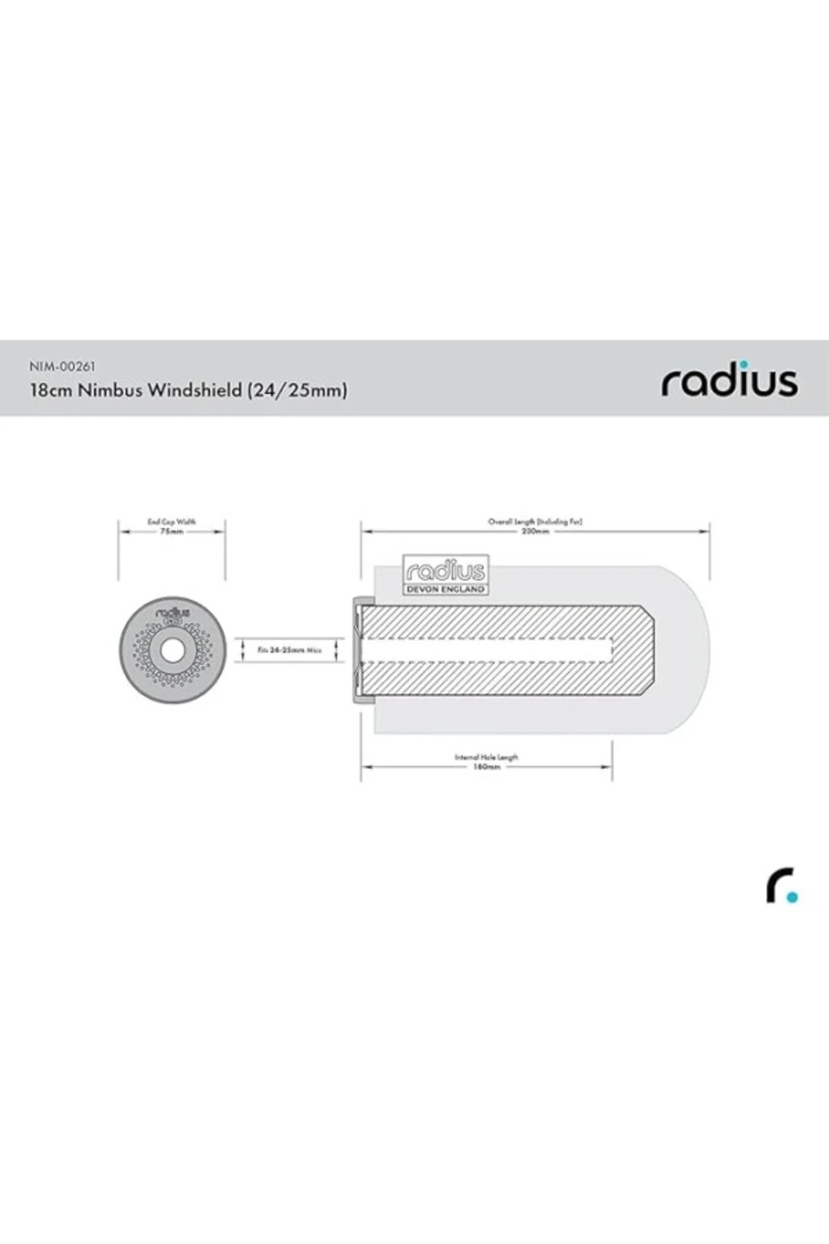 لوازم جانبی ساز RADIUS NIMBUS SENNHEISER MKH60 شیشه جلو اتومبیل محافظه کار 24 25 ShopZum