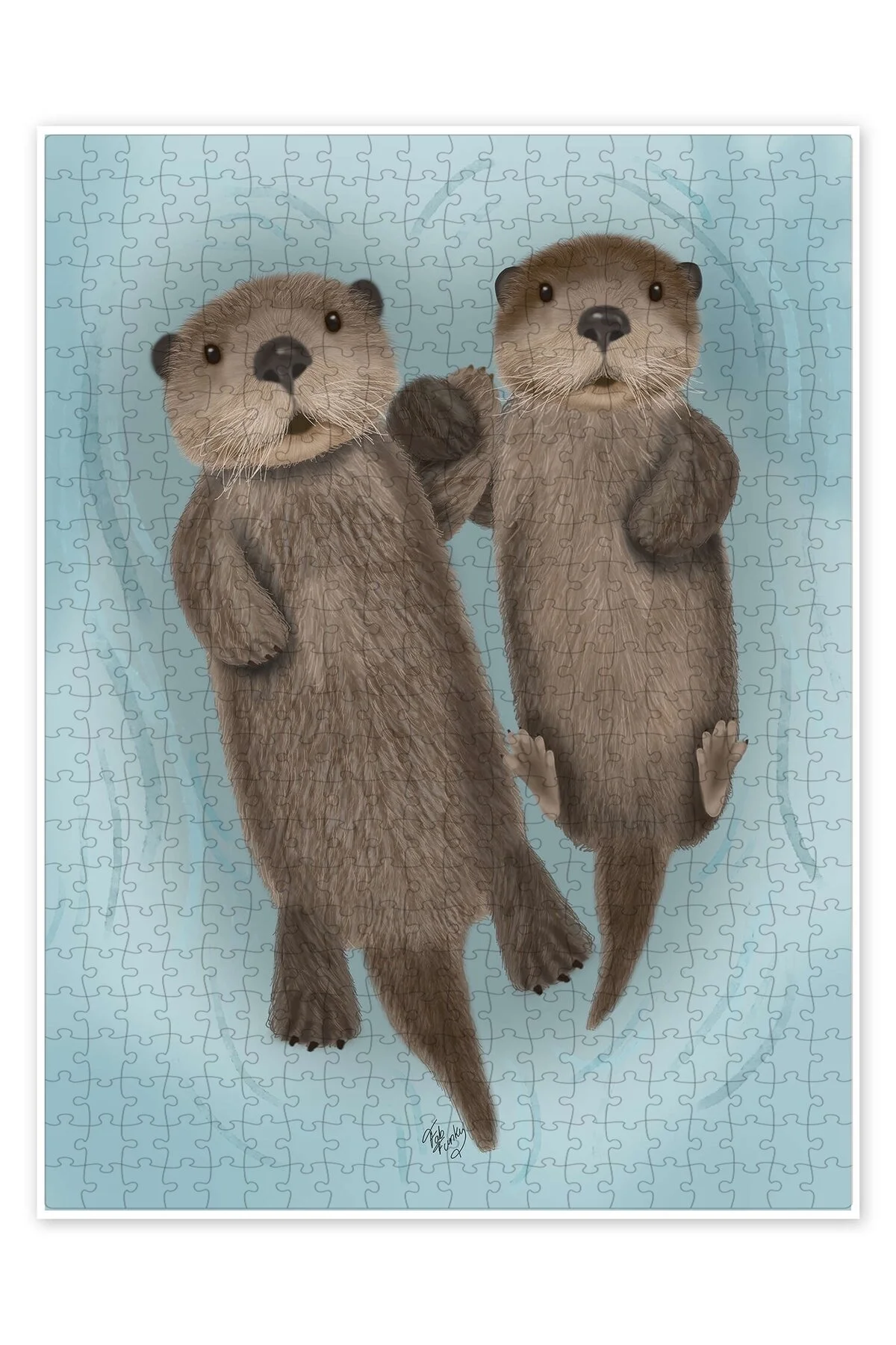 پازل اره منبت کاری مویی 500 تکه OTTER BROTHERS برای کودکان با تم حیوانات شاد از ترکیه Jeronkarji