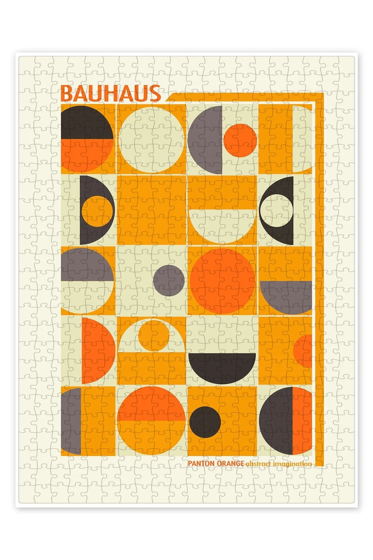 پازل BAUHAUS PANTON ORANGE 500 PIECE PUZZLE JIGSAW ART ABSTRACT BOHEMIAN از ترکیه Jeronkarji