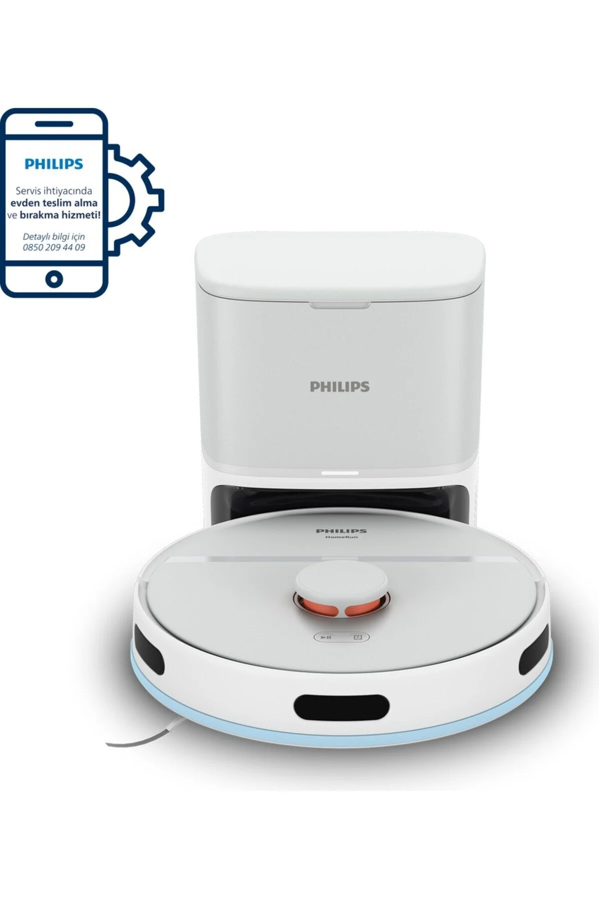 جاروبرقی رباتیک خلاء 2700 PA حذف در یک زمان+SWEEP 2000 SERIES CLEAR MOP DRY ROBOT CLEANER با ایستگاه 0.25 لیتر فیلیپس Philips
