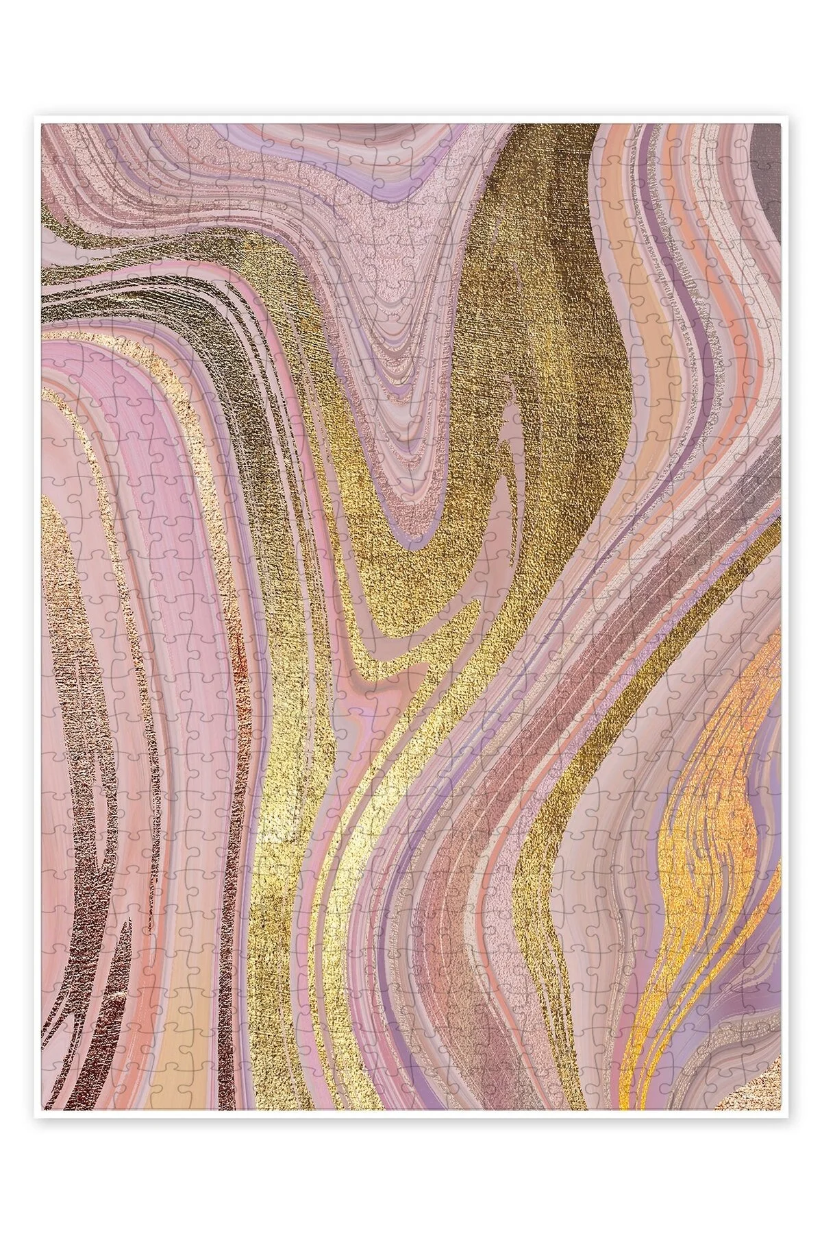 پازل اره منبت کاری مویی 500 تکه FLUID PAINTING II با مضمون هنر انتزاعی بوهمیایی از ترکیه Jeronkarji