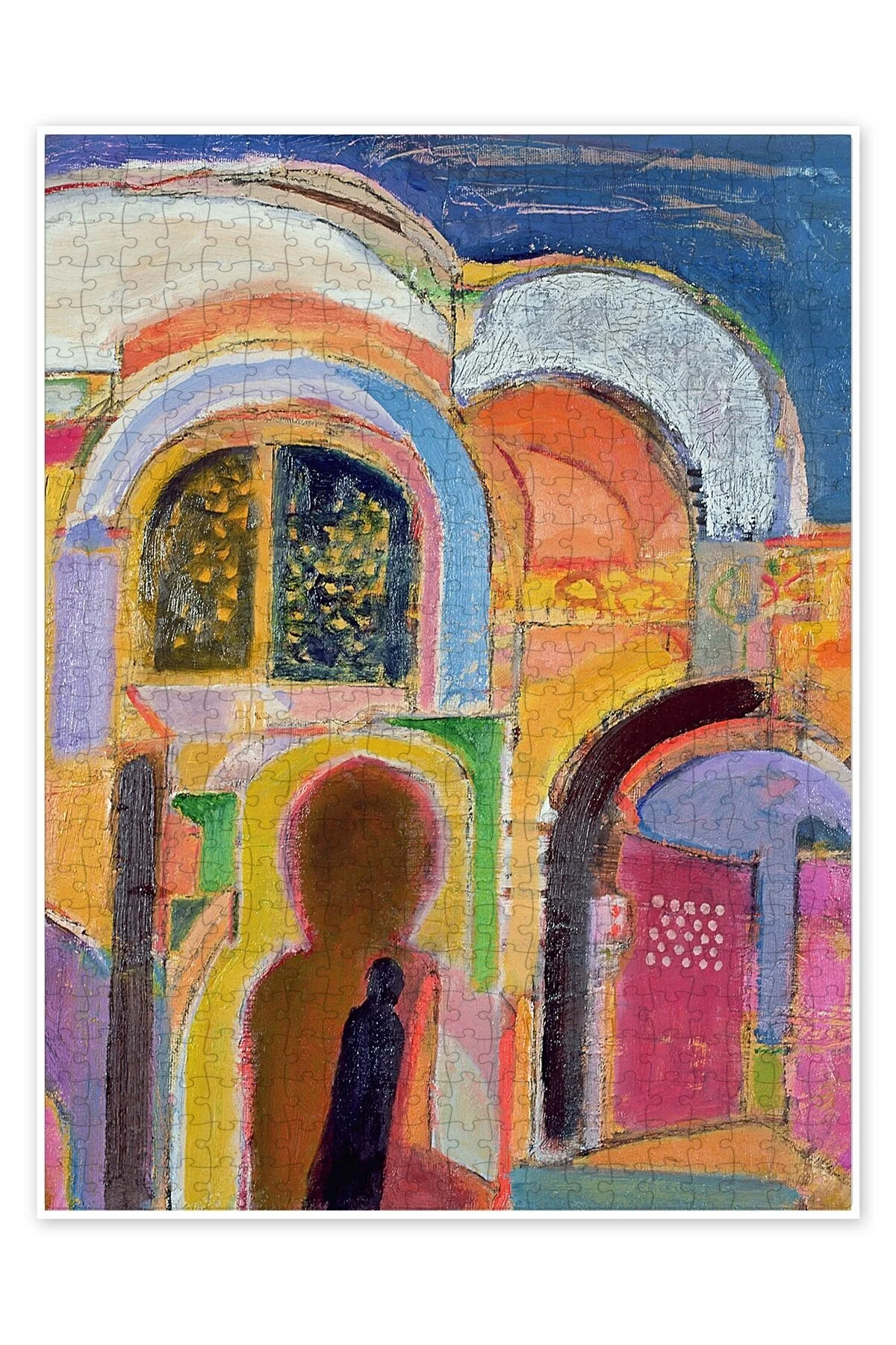 پازل MOROCCO II 2005 500 PIECE PUZZLE اره منبت کاری مویی منظره شهر سرگرمی مضمون از ترکیه Jeronkarji