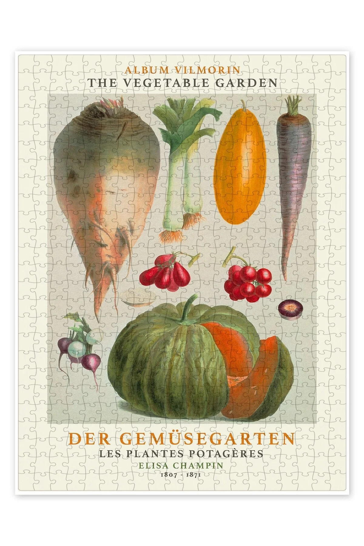 پازل آلبوم VILMORIN, VEGETABLE GARDEN IV 500 PIECE اره منبت کاری مویی آشپزخانه با تم مخصوص بزرگسالان از ترکیه Jeronkarji