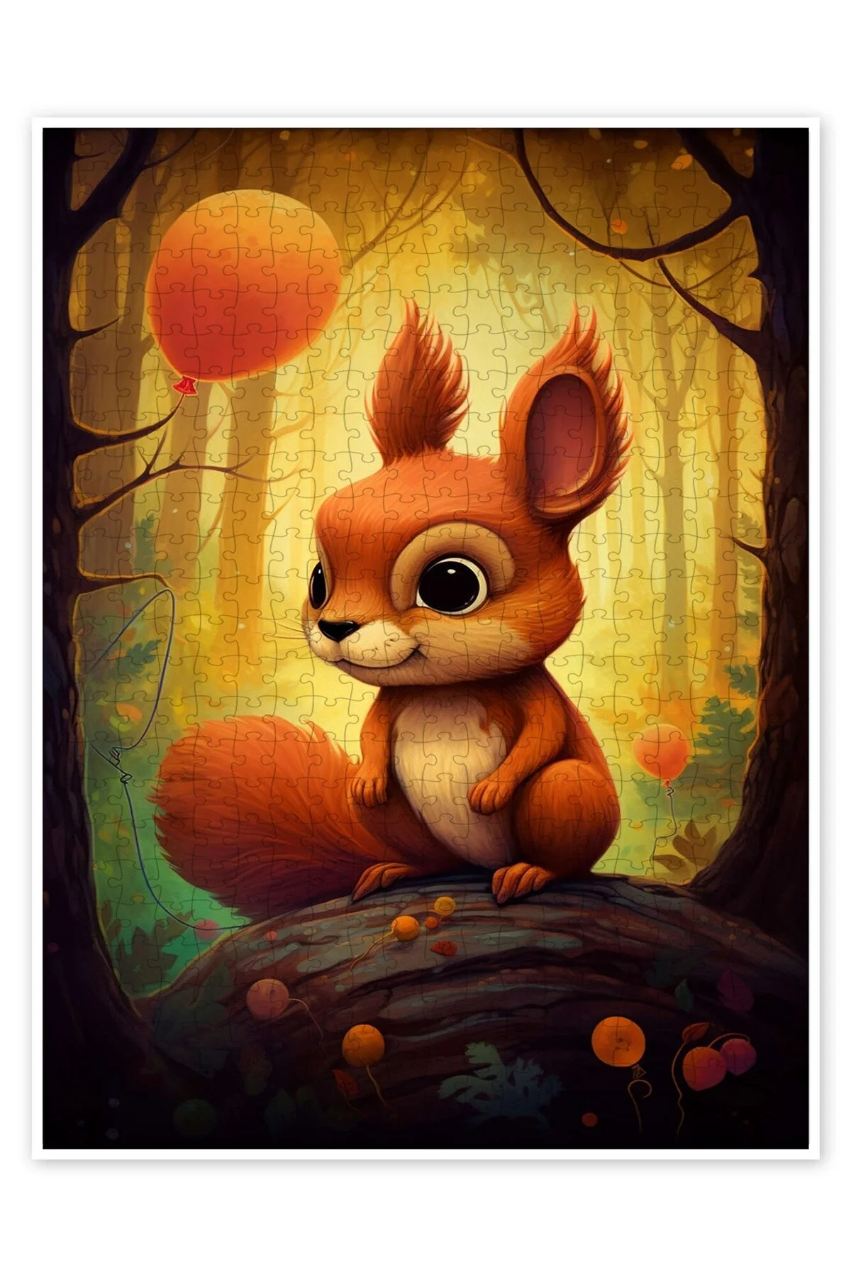 پازل اره منبت کاری مویی 500 تکه LITTLE SQUIRREL با تم حیوانات شاد برای کودکان از ترکیه Jeronkarji