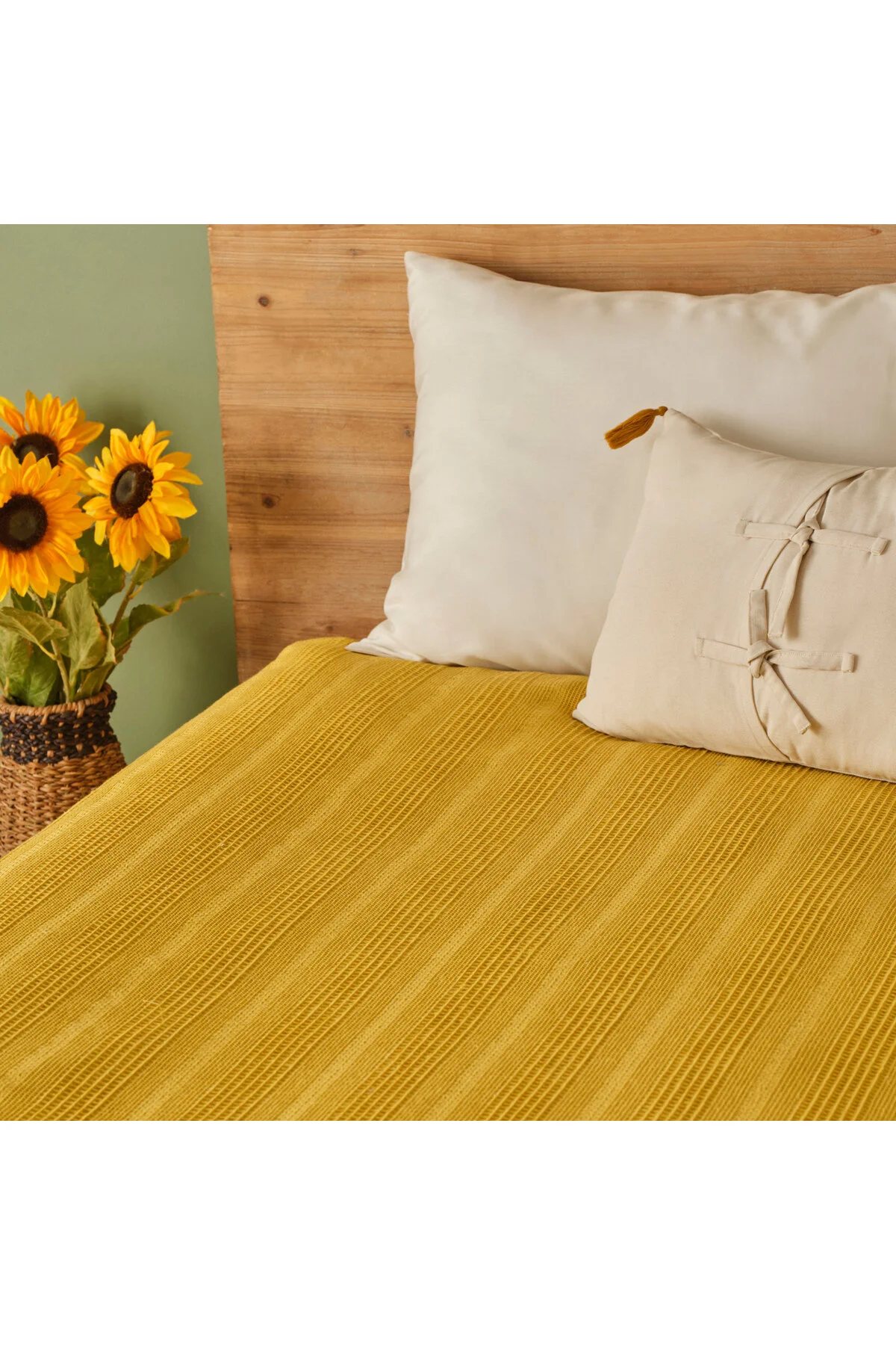 پیکه یک نفره و ست 100 ٪ پنبه راسل تک قطعه 150X220 سانتی متر Bella Maison