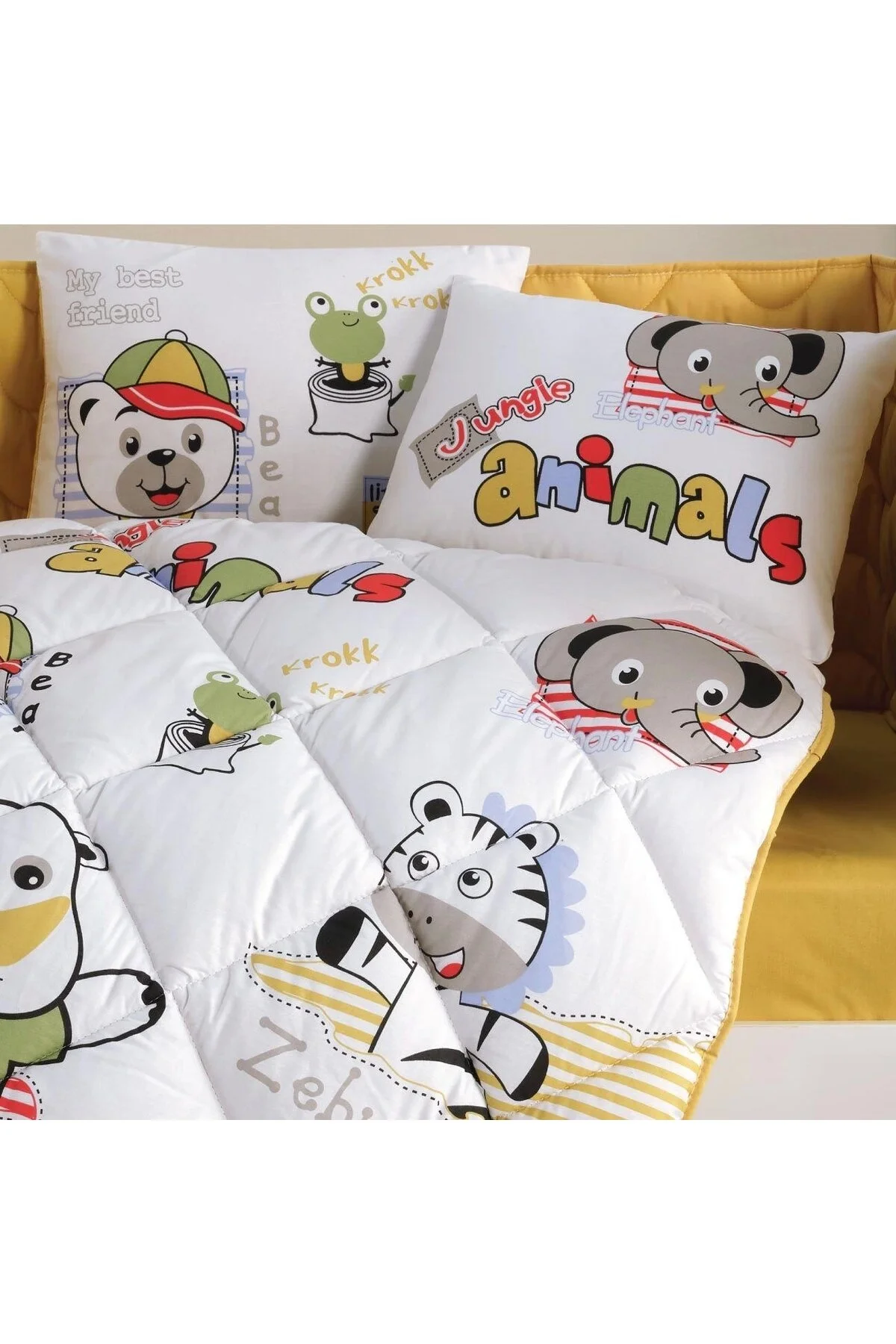 ست لحاف کودک و نوزاد زرد پسرانه دخترانه بچگانه BABY SET V1 اورجینال Clasy