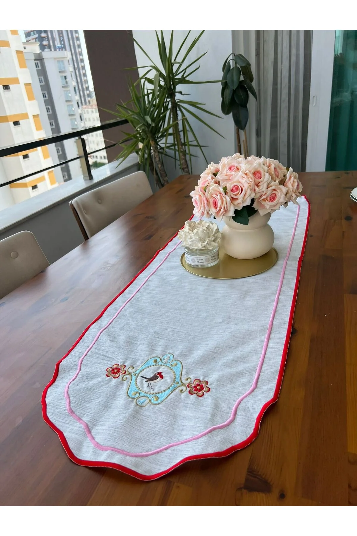 رانر و زیر بشقابی دونده گلدوزی پیپ اورجینال Home