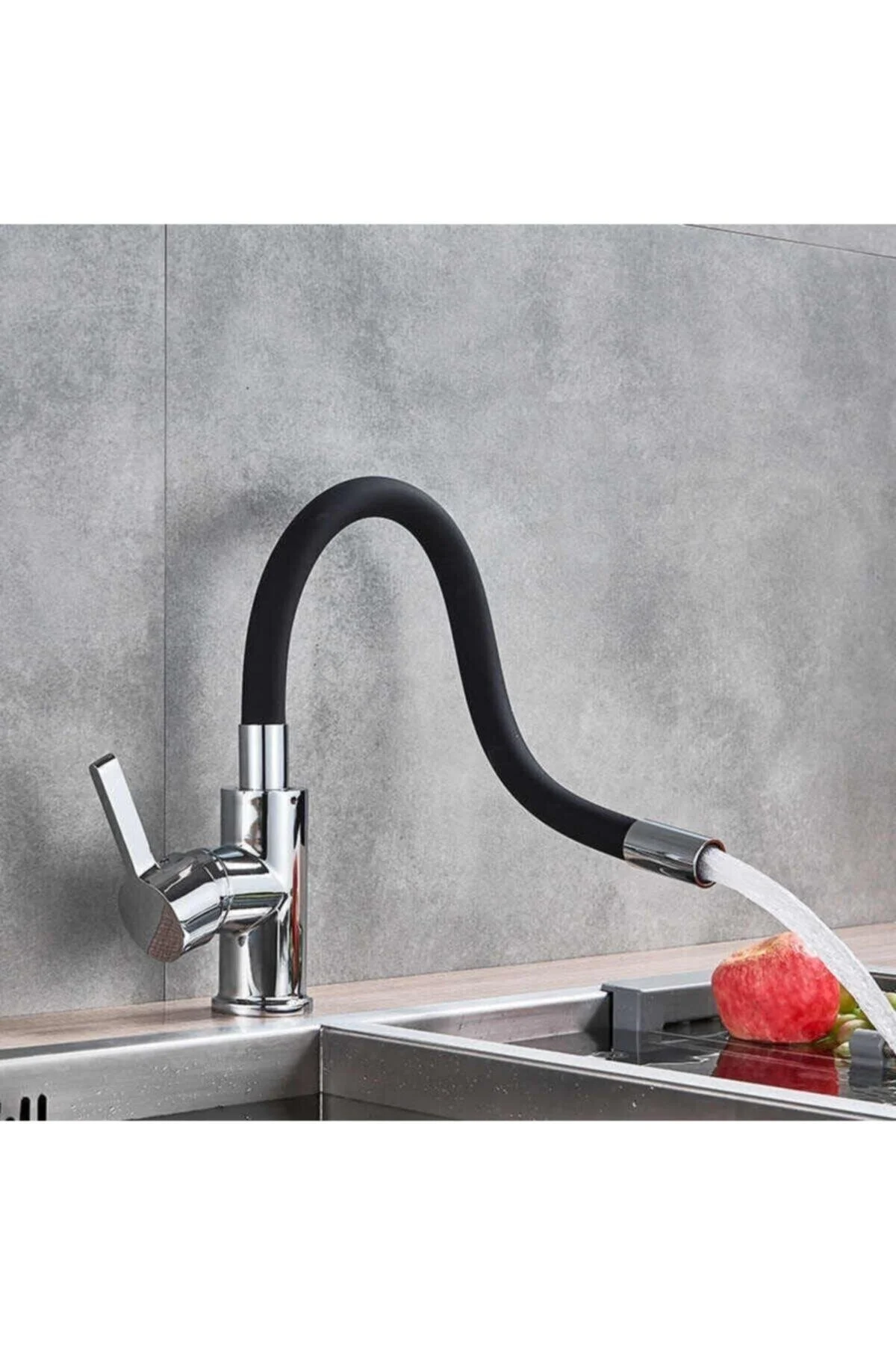 شیرآلات شستشو BDL BLACK SPIRAL MOVING PIPE LUXURY KITCHEN سینک میکسر شیر آبنما BDL ARMATÜR