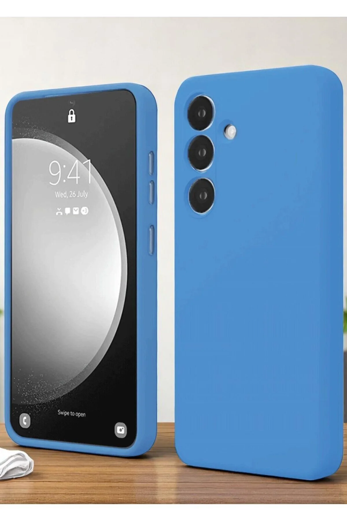 کاور و قاب محافظ SAMSUNG GALAXY S24 سازگار نازک پوشش با طراحی نرم ساده AKSEFİZZ