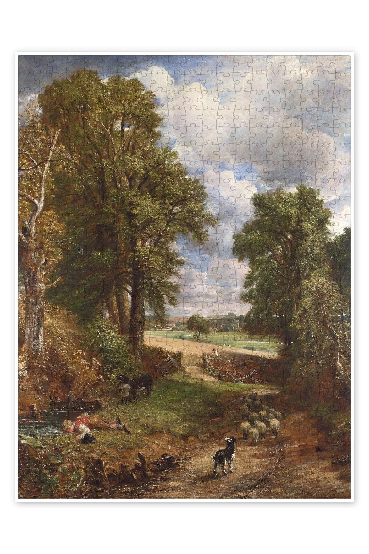پازل CORNFIELD 500 PIECE گربه سگ با موضوع طبیعت و حیوانات جنگل از ترکیه Jeronkarji