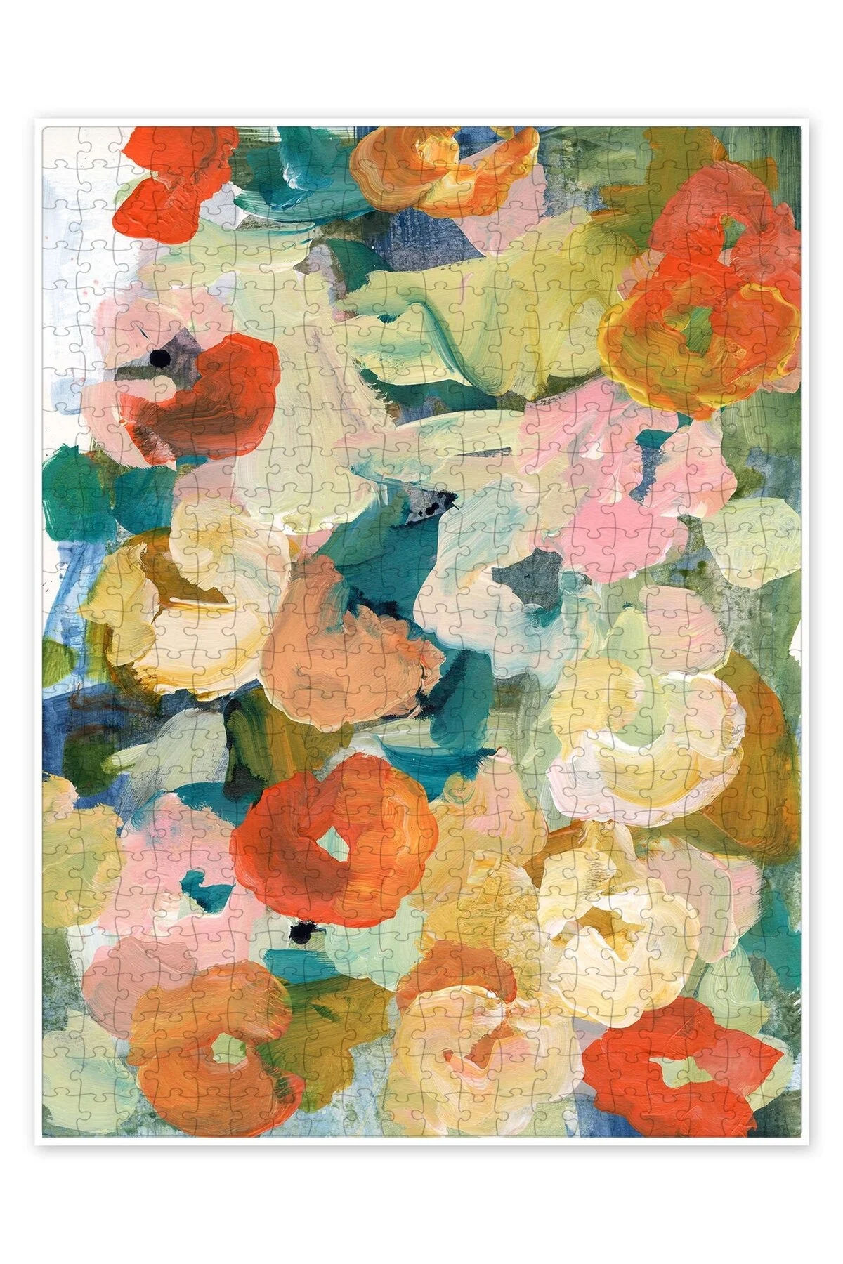 پازل اره منبت کاری مویی 500 تکه FLOWERS II با موضوع هنر انتزاعی غیرمتعارف از ترکیه Jeronkarji