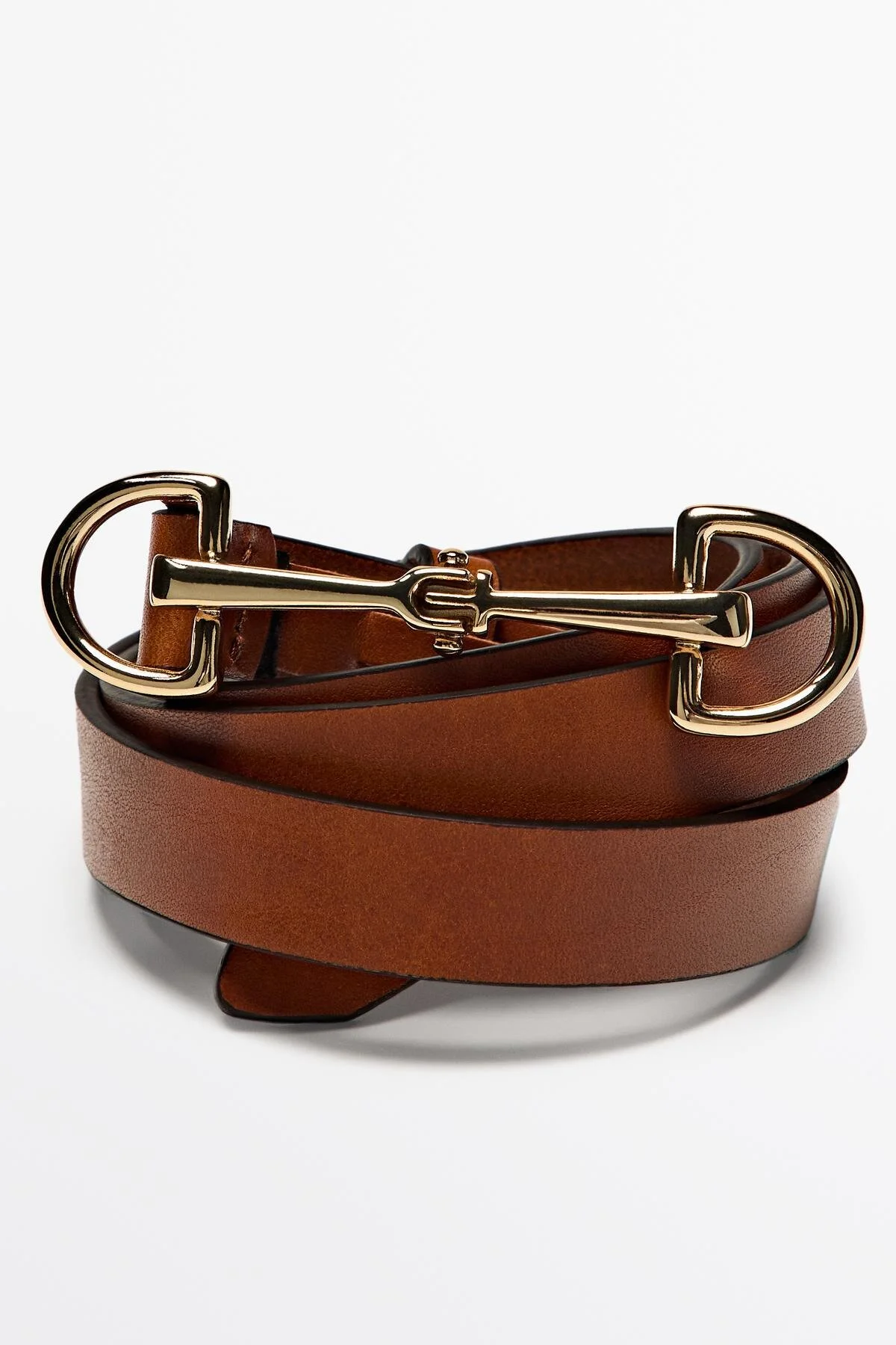 کمربند سواری چرم ناپا اورجینال ماسیمو دوتی Massimo Dutti