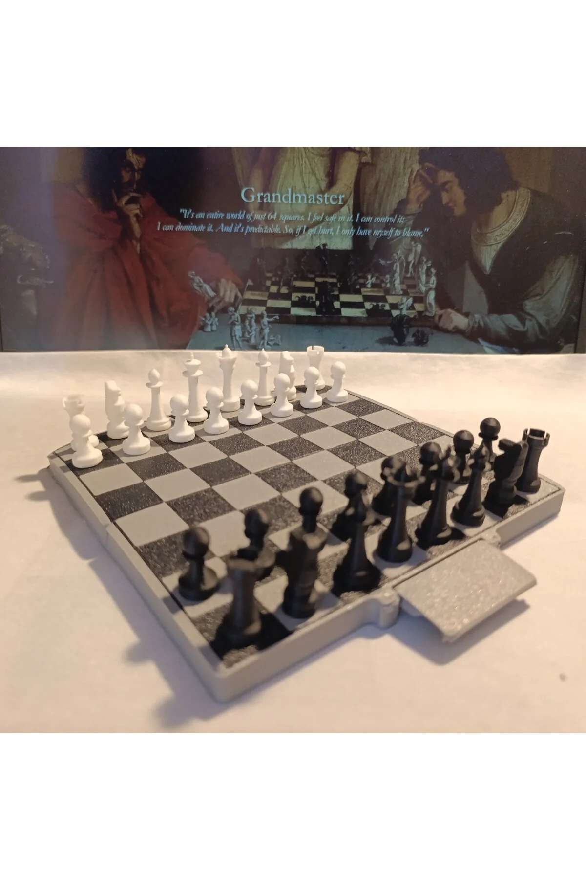 شطرنج بازی قابل حمل 15X15X1 ابعاد Mey3DDesign