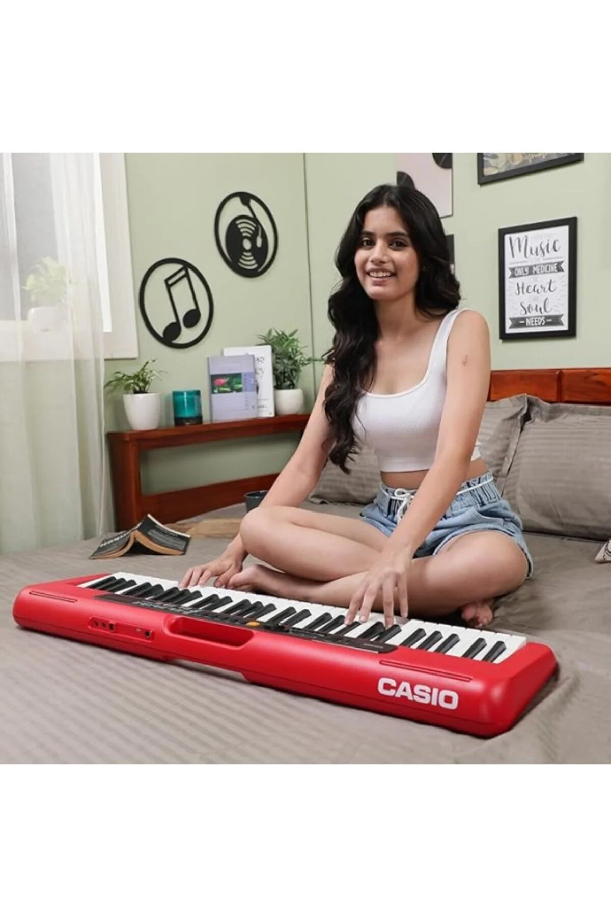 ارگ CASIOTONE CT S200RDC2 61 ORGAN قرمز ShopZum