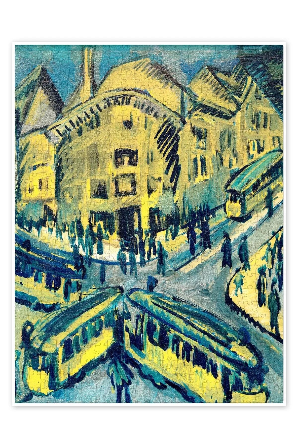 پازل سرگرمی با مضمون منظره اره منبت کاری مویی شهر NOLLENDORFPLATZ 500 PIECE PUZZLE از ترکیه Jeronkarji