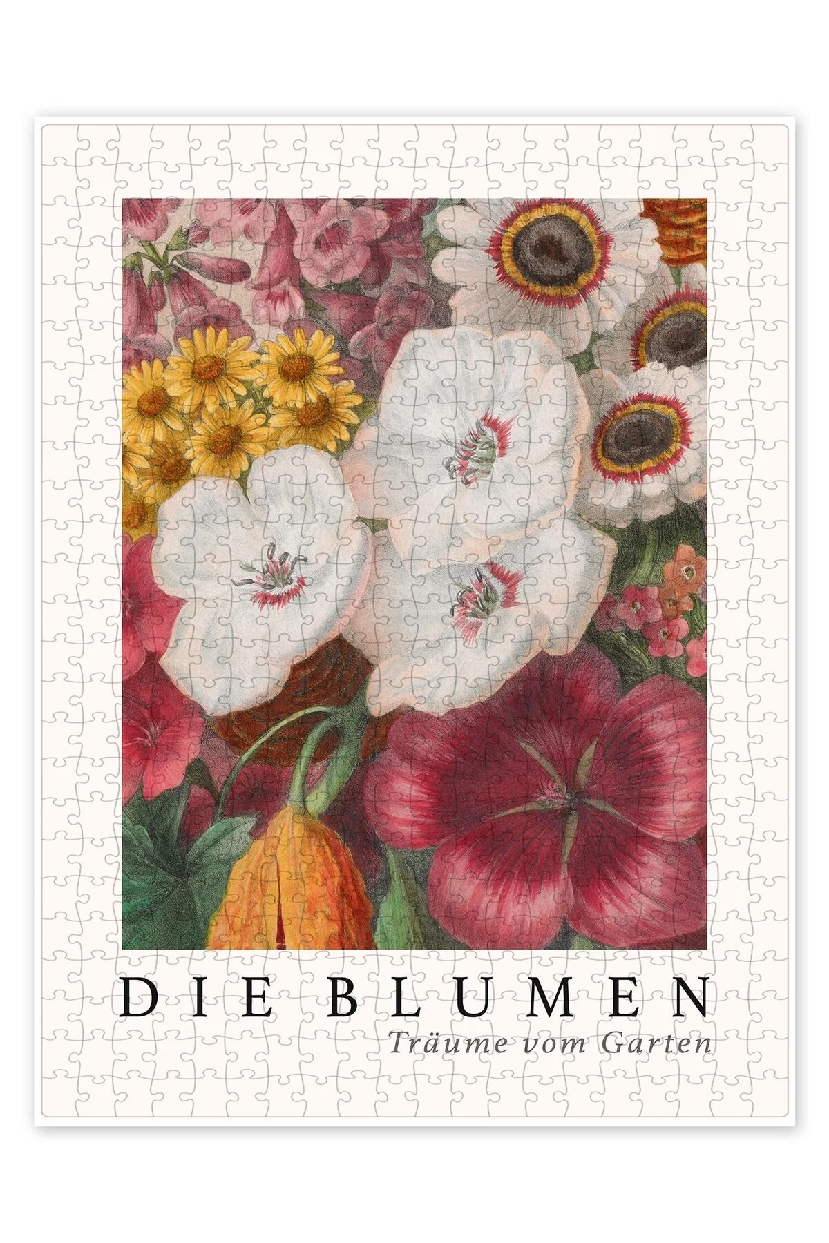 پازل آلبوم VILMORIN, THE FLOWERS IX آلمانی 500 تکه اره منبت کاری مویی آشپزخانه با تم بزرگسالان از ترکیه Jeronkarji