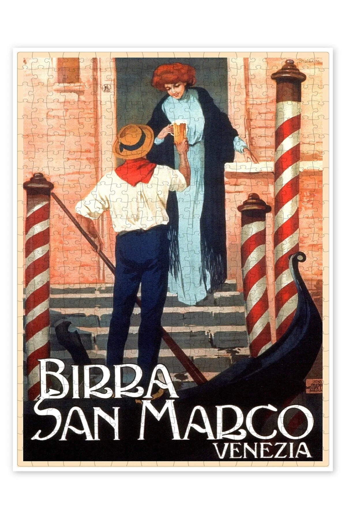 پازل ایتالیا BIRRA SAN MARCO VENICE 500 PIECE PUZZLE JIGSAW CITY LANDSCAPE تم سرگرمی از ترکیه Jeronkarji
