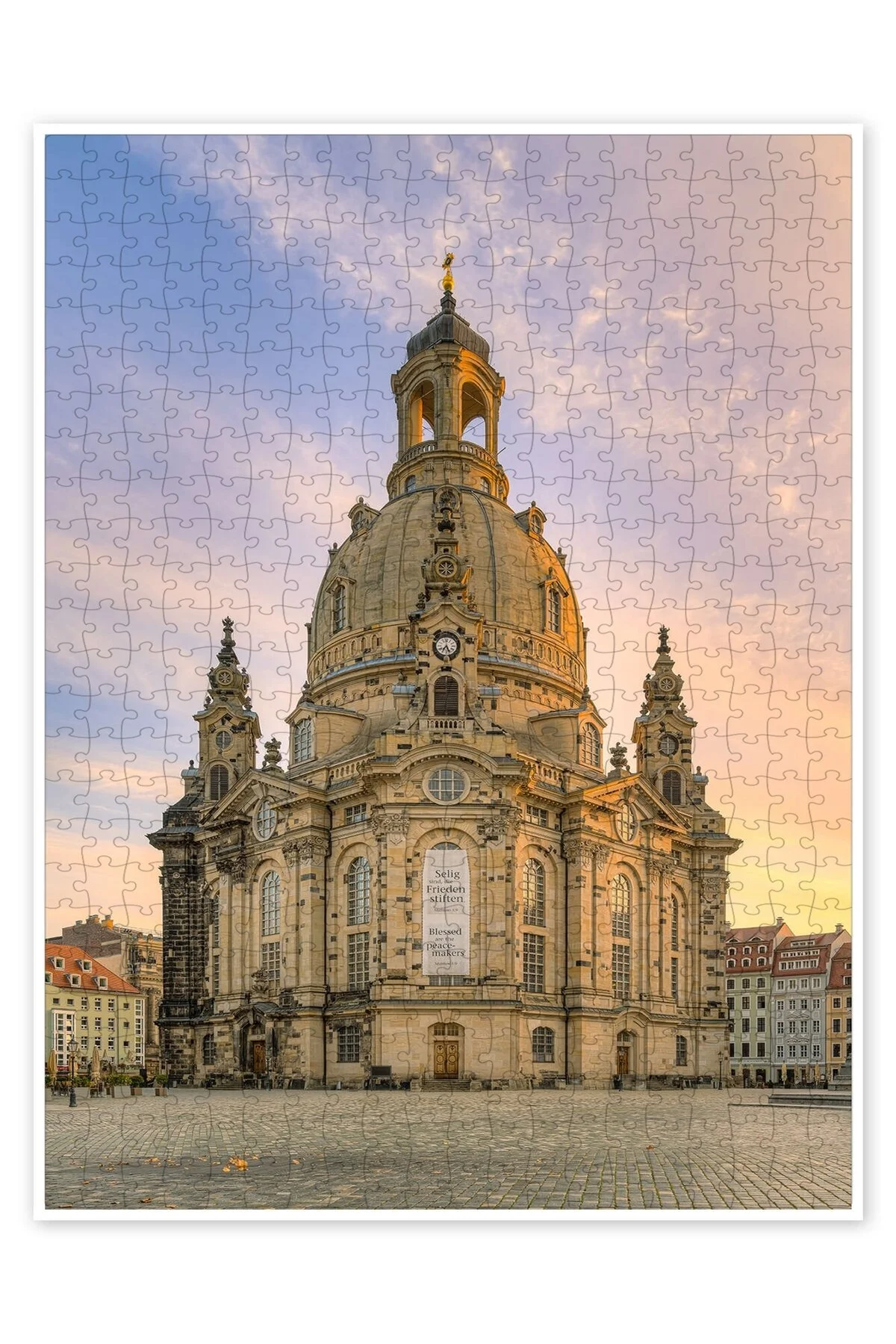 پازل DRESDEN FRAUENKIRCHE 500 PIECE اره منبت کاری مویی شهر منظره سرگرمی مضمون از ترکیه Jeronkarji