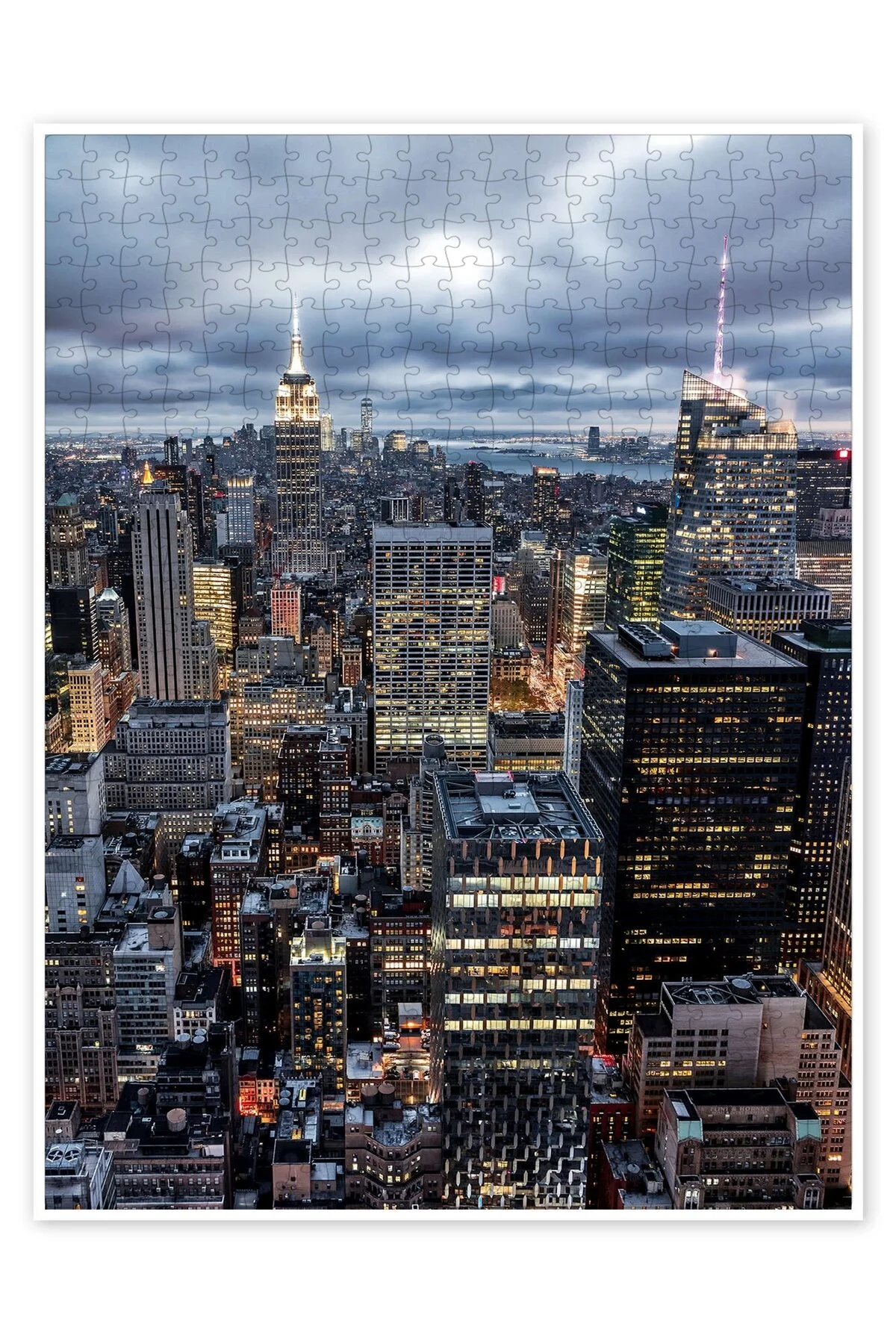 پازل CITYSCAPE NEW YORK, USA 500 PIECE PAUSE اره منبت کاری مویی سرگرمی با مضمون منظره شهری از ترکیه Jeronkarji