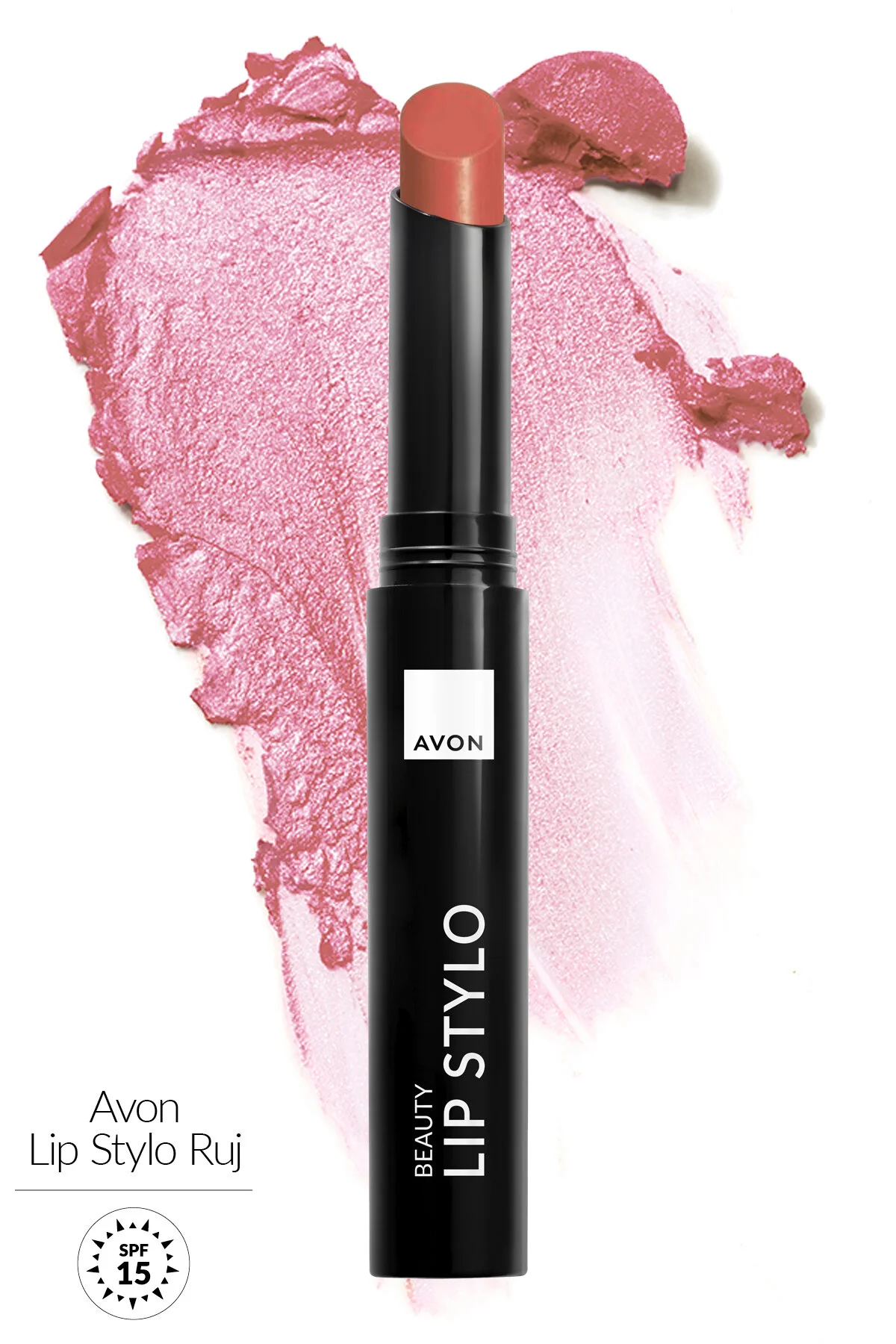 رژ لب فوق العاده زیبایی استایلو صورتی هلویی Avon