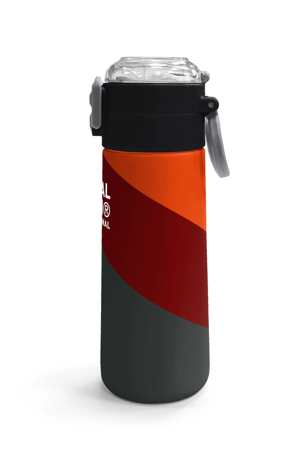 قمقمه و فلاسک استیل طرح قرمز نارنجی بچه گانه با نی نوشیدنی مستقیم 500 میلی لیتری 31892 Coral High