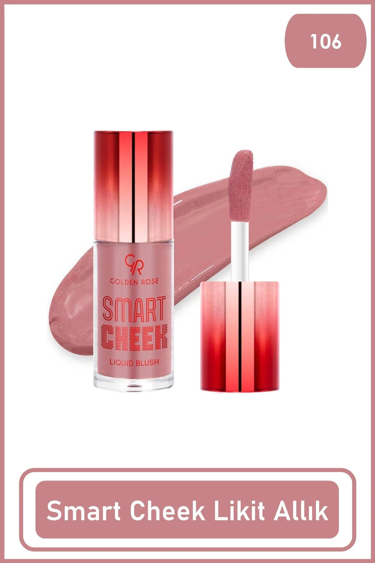 رژگونه مایع هوشمند 106 رنگ گلابی 6 میلی‌لیتر گلدن رز Golden Rose