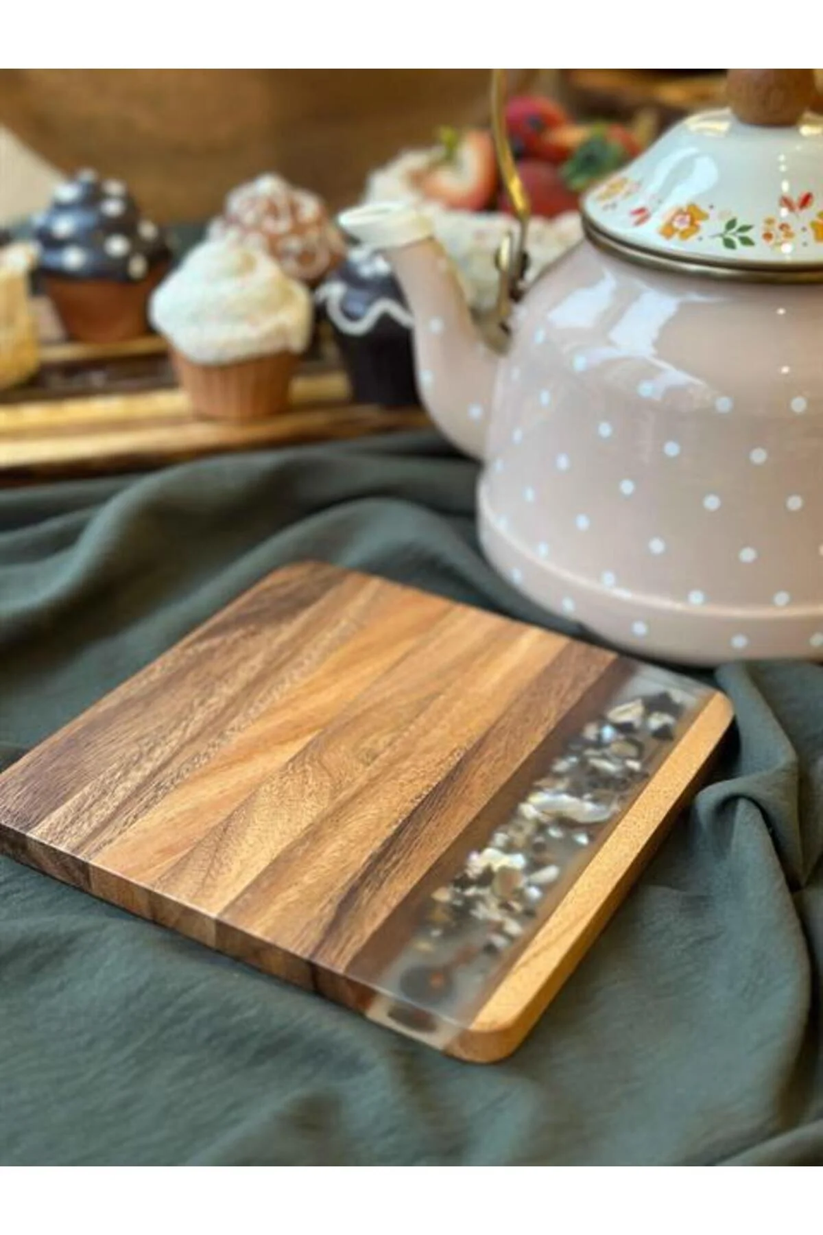 زیر قابلمه‌ای AKASYA SQUARE NIHALE 18CM اورجینال ROSSEV