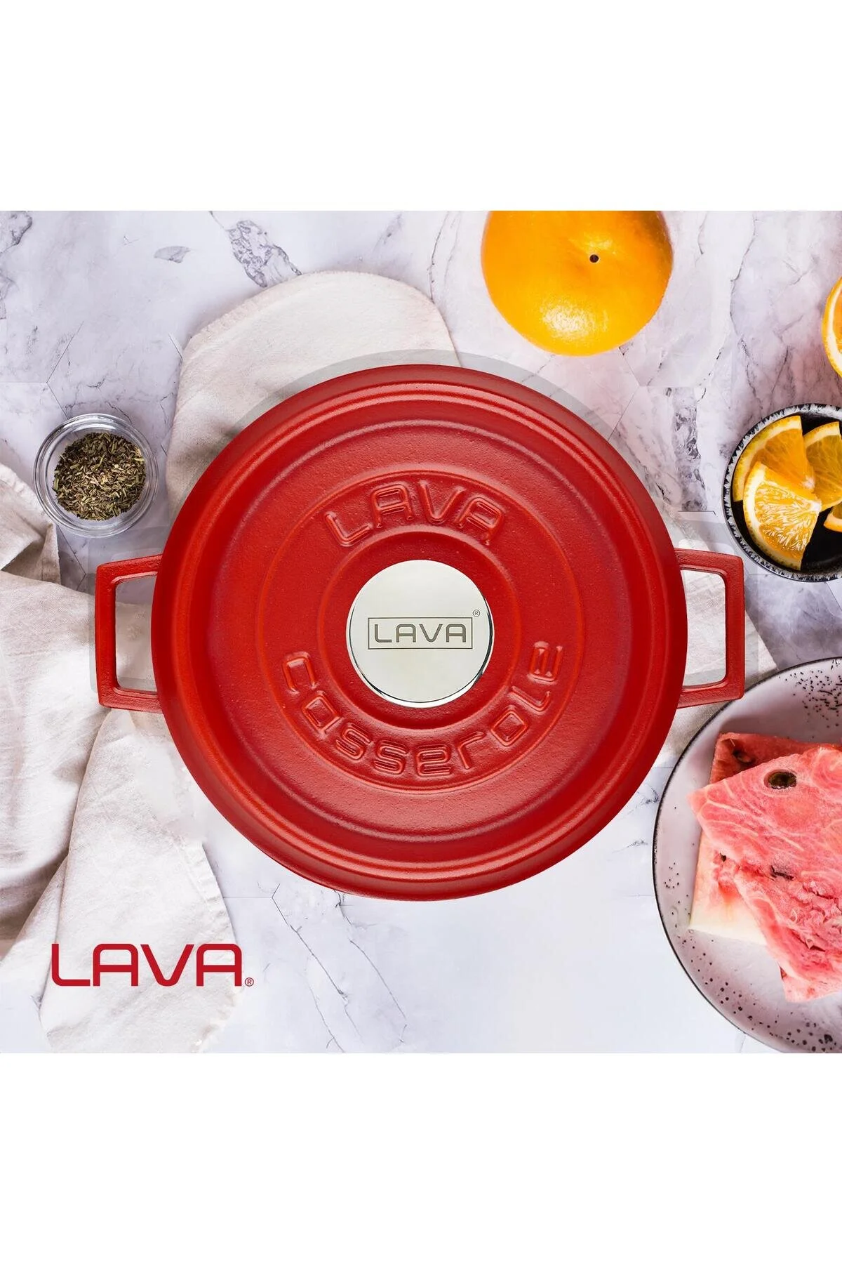 قابلمه بازیگران سری چند منظوره بهار چدن با قطر Ø 24 سانتی متر. Lava
