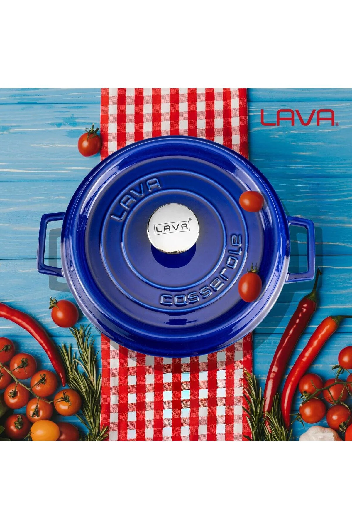 قابلمه ریخته گری سری POOKWARE PREMIUM SERIES با قطر SWATCHES CAST Ø 24 سانتی متر. Lava